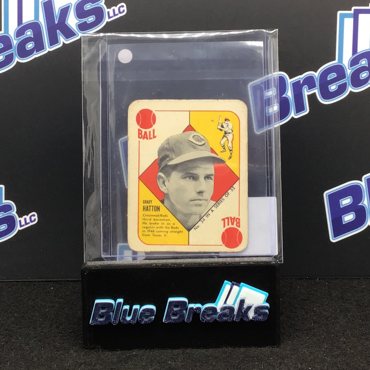 1951 Topps Red Back Grady Hatton #34 Reds