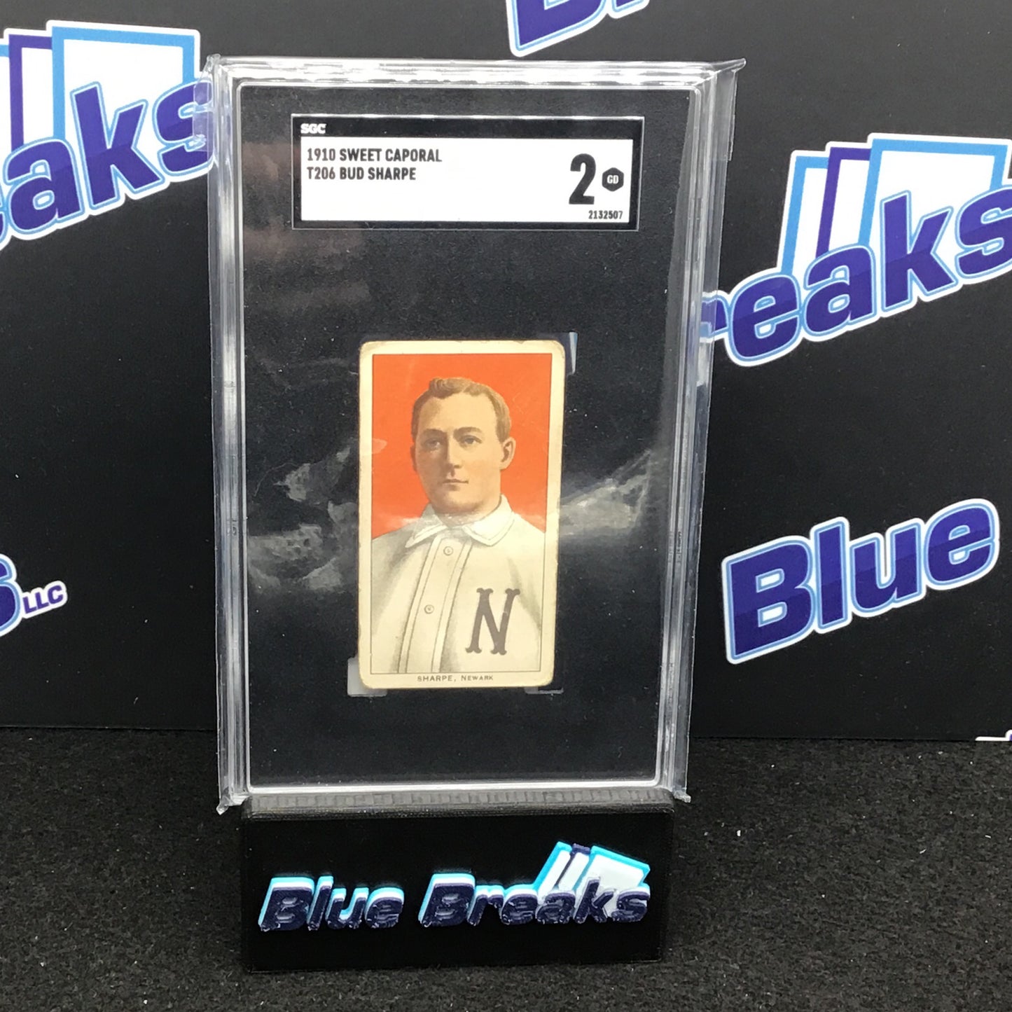 1910 Sweet Caporal - T206 - Bud Sharpe - SGC 2