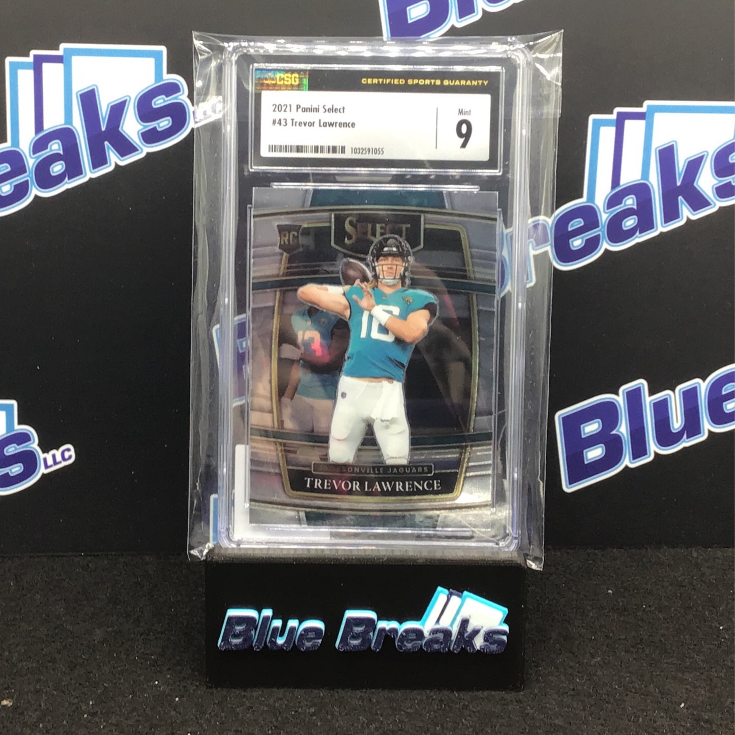 2021 Panini Select Trevor Lawrence RC #43 CSG 9 Jaguars