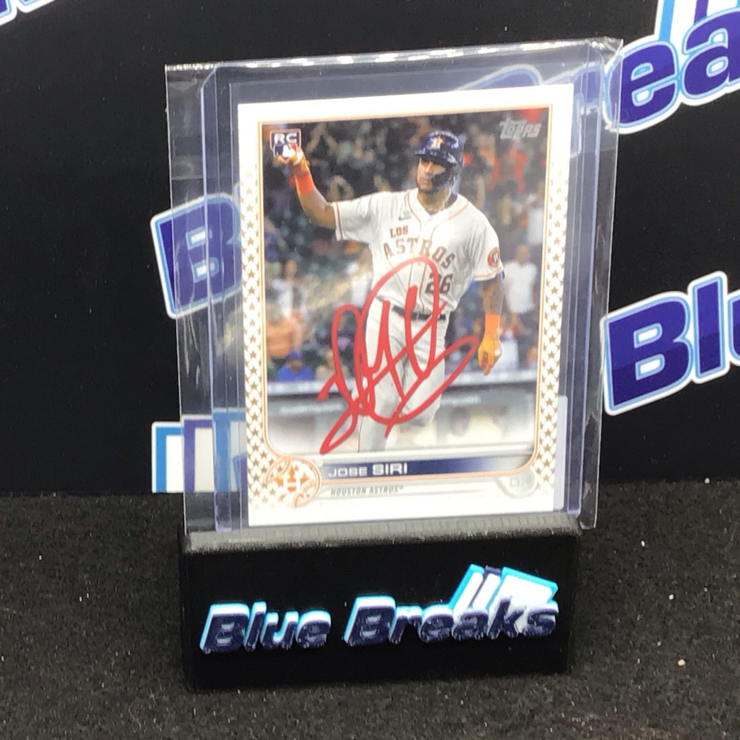 2022 Topps Series 2 Jose Siri in person auto RC #599 Astros