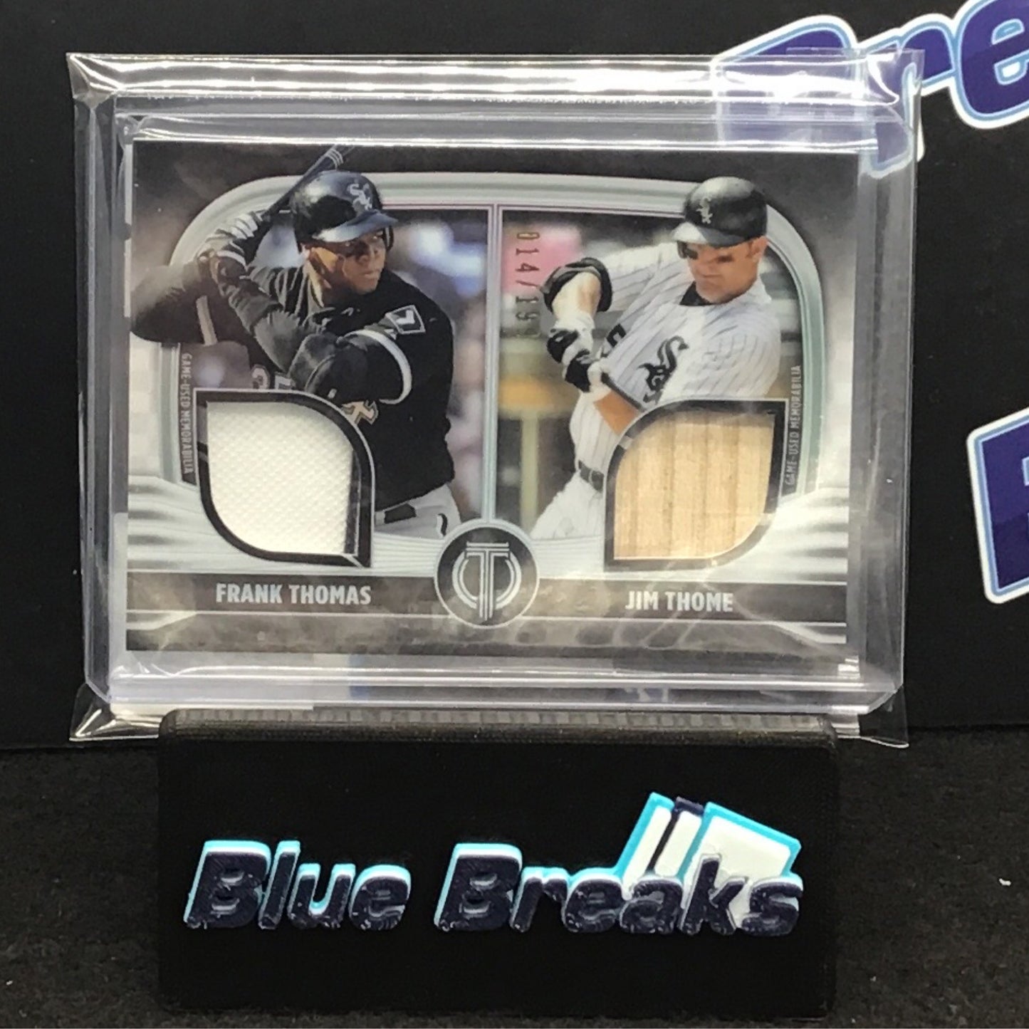 2022 Topps Tribute Thomas Thome dual relic 014/199 #DR2-TT White Sox