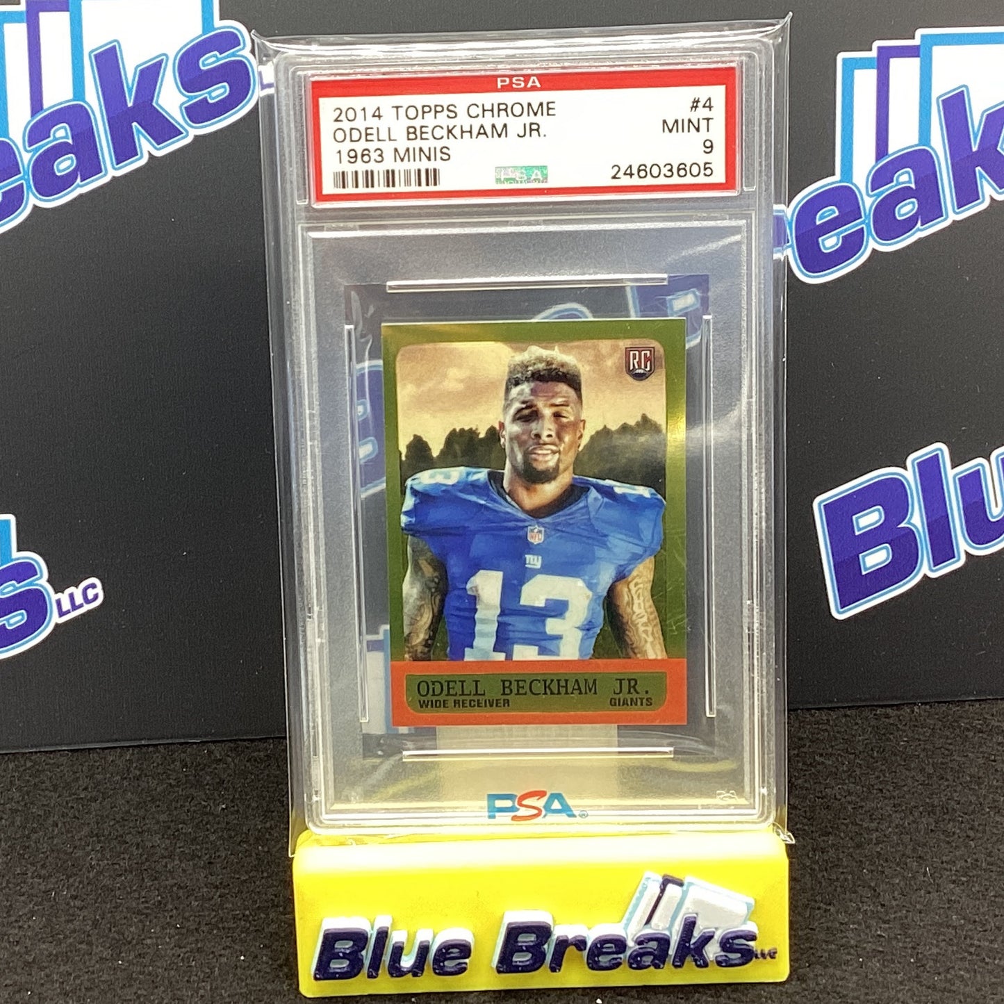 2014 Topps Chrome Odell Beckham Jr 1963 Mini #4 PSA 9 Giants