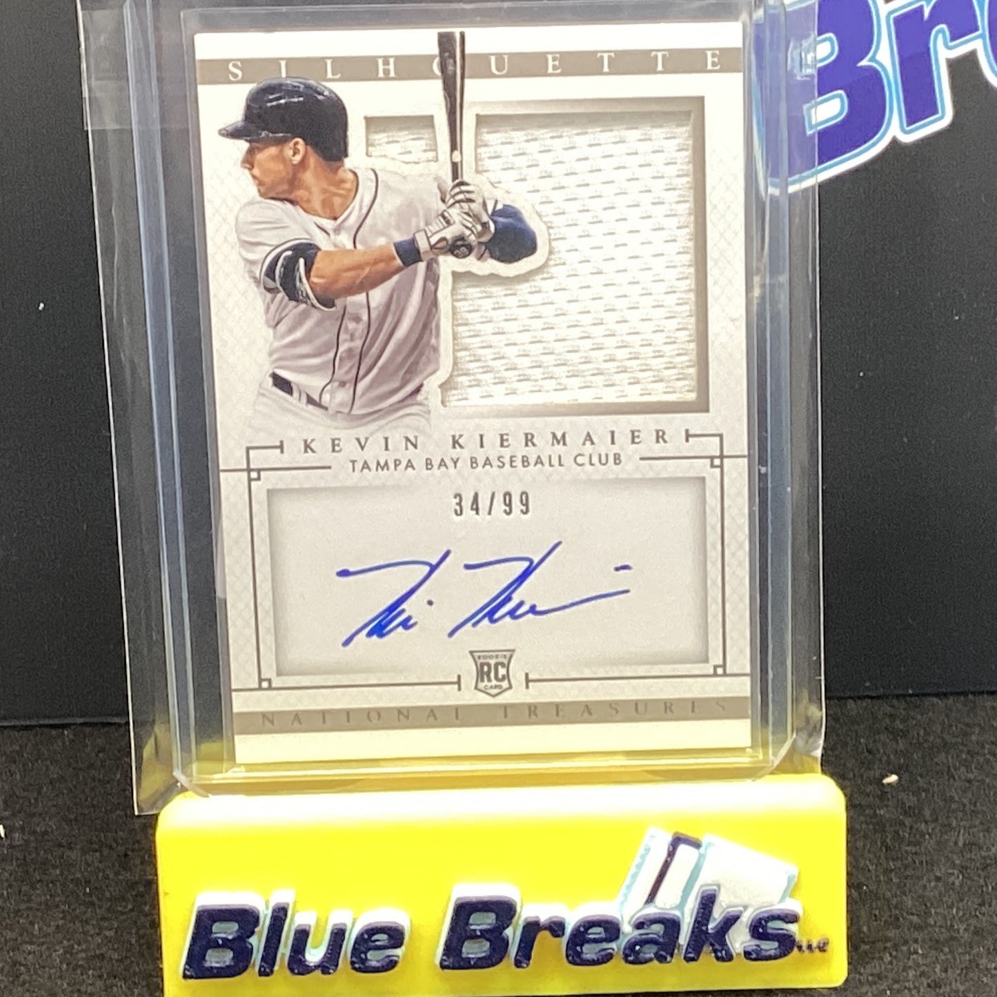 2014 Panini - National Treasures - Kevin Kiermaier - Tampa Bay Rays - 34/99