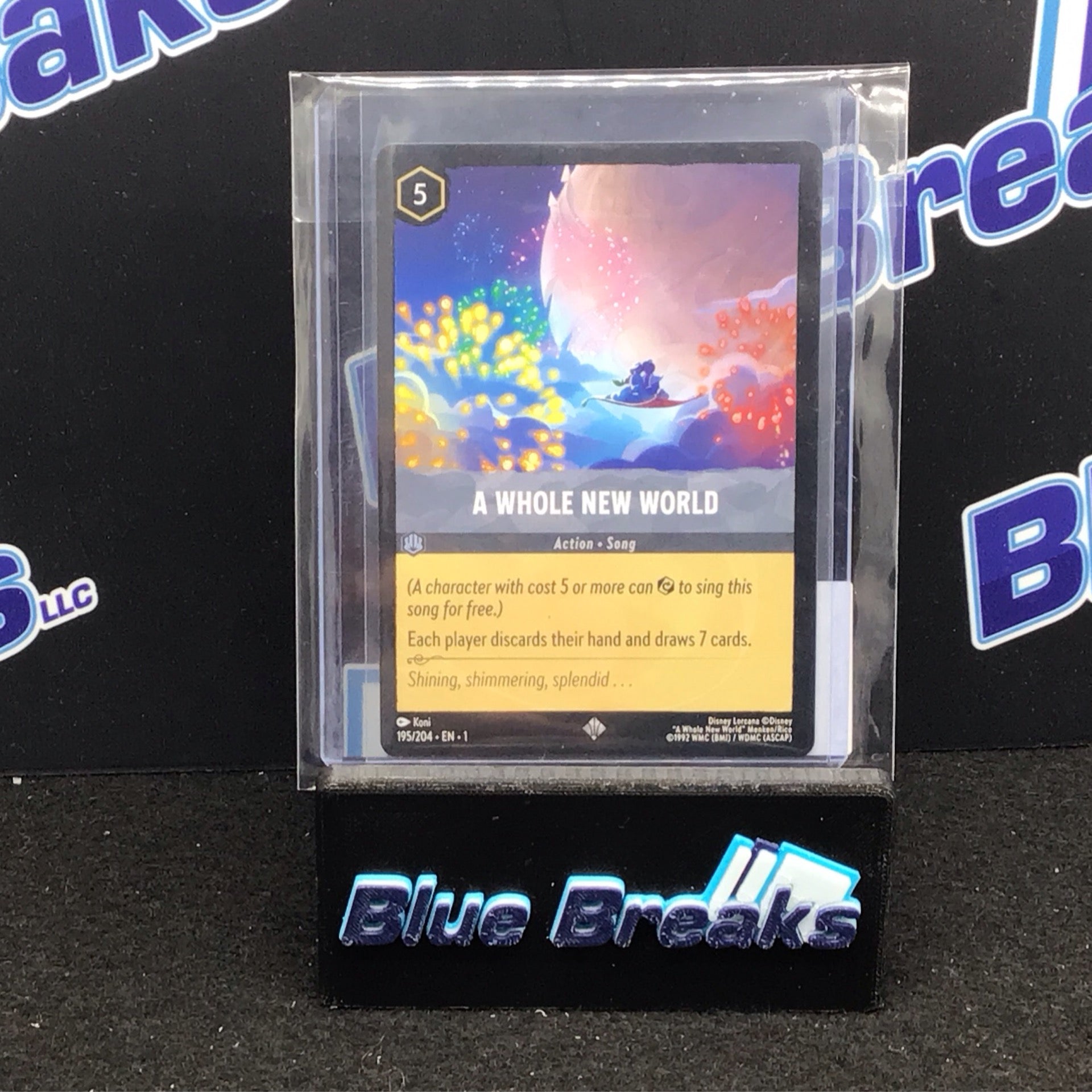 2023 Disney Lorcana The First Chapter A Whole New World #195/204 Blue Breaks Sports Card & Hobby Shop - Venice 2023 Disney Lorcana The First Chapter A Whole New World #195/204 Blue Breaks Sports Card & Hobby Shop - Venice