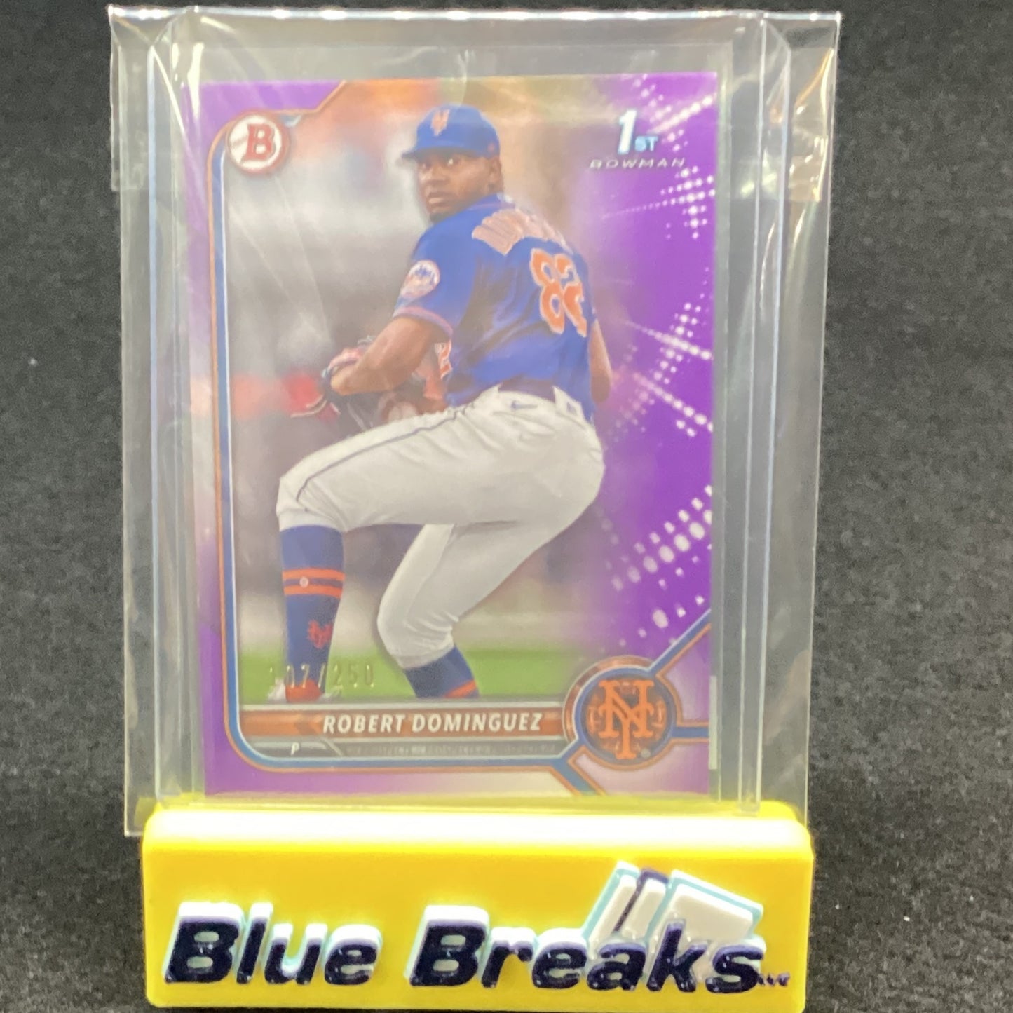 2022 Bowman 1st Purple Parallel Robert Dominguez 107/250 BP-51