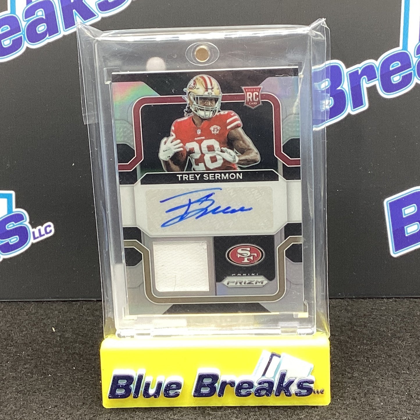 2021 Panini Prizm Trey Sermon relic auto 94/99 RPA-TS
