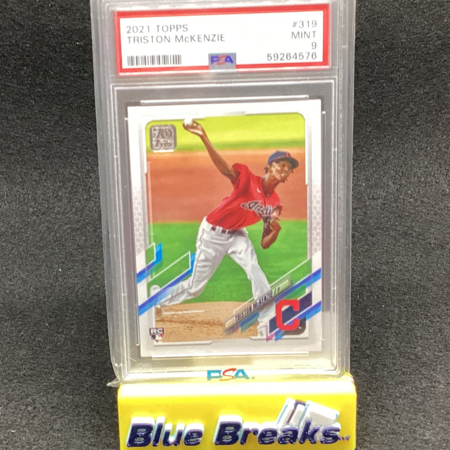 2021 Topps - Triston McKenzie #319 PSA 9