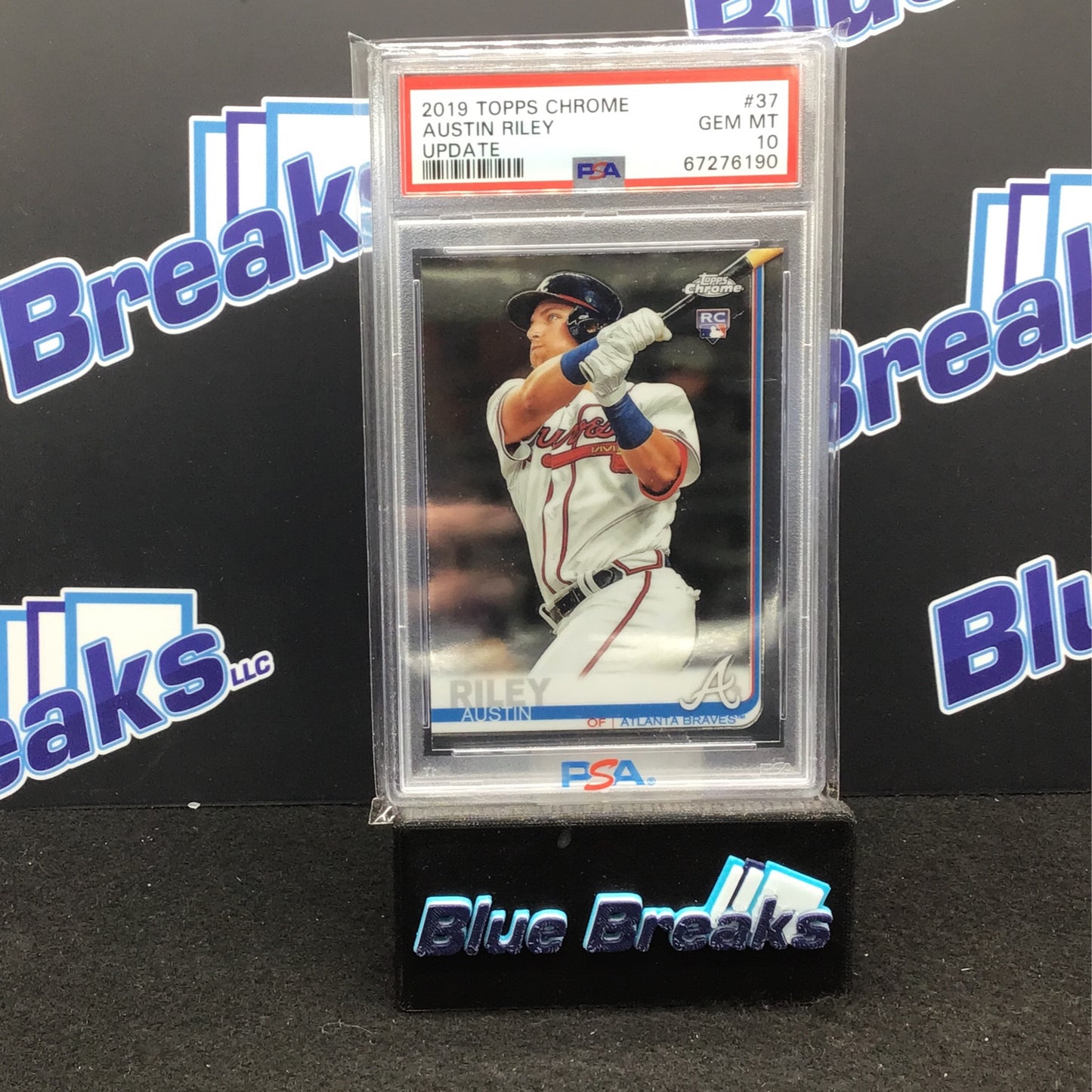 2019 Topps Chrome - Austin Riley - Update - #37 - PSA 10 - Atlanta Braves