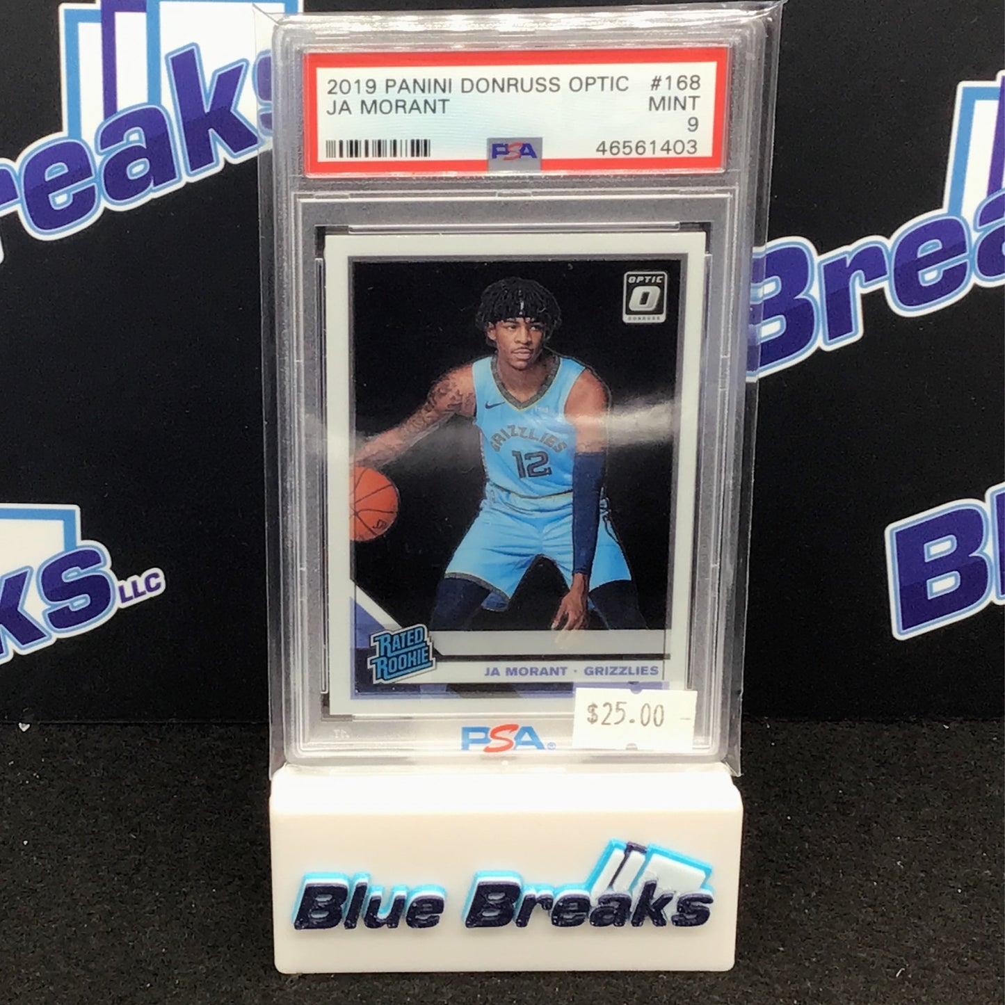 2019 Panini Donruss Optic Rated Rookie Ja Morant #168 PSA 9 Grizzles