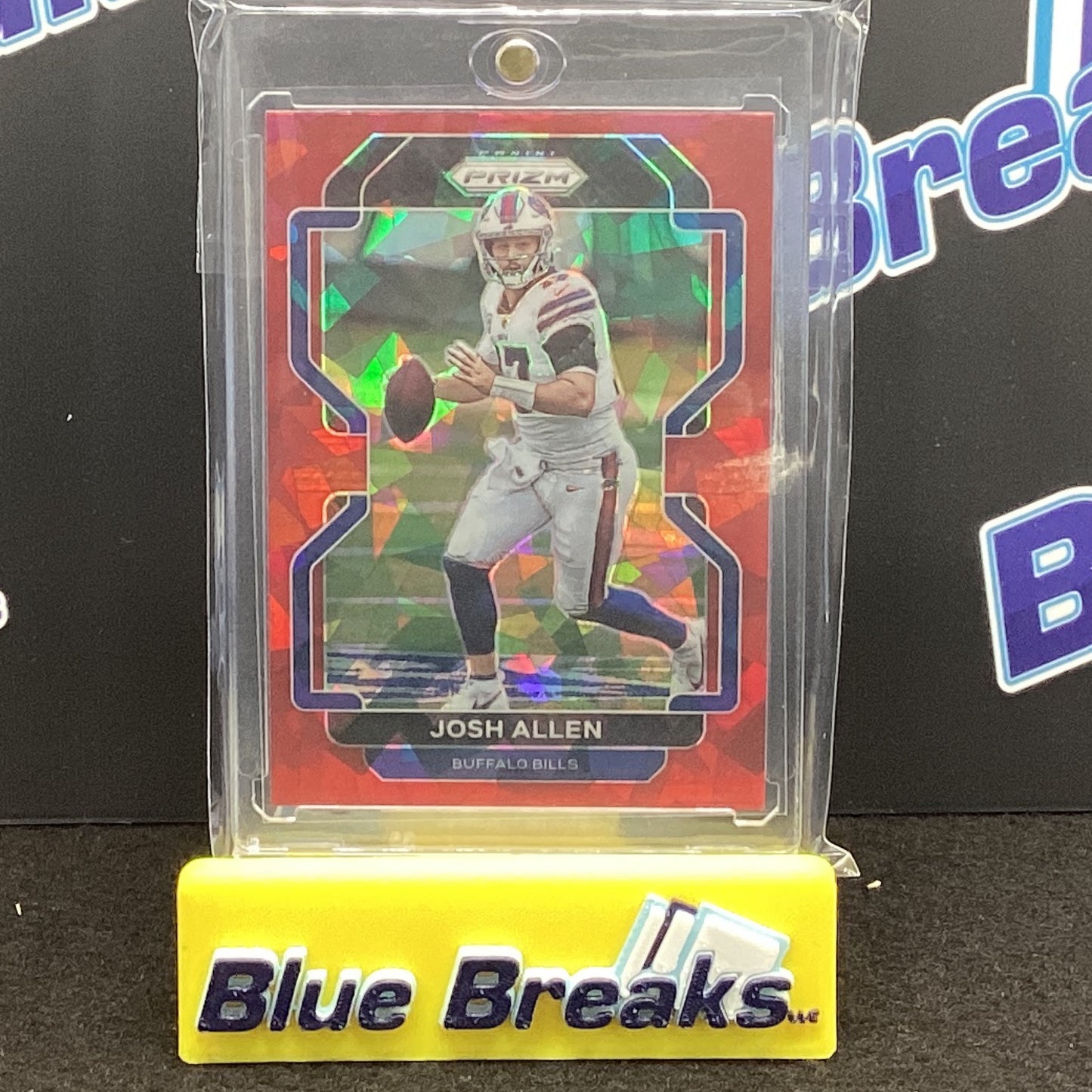 2021 Panini Prizm - Josh Allen - Red Cracked Ice - #117 - Buffalo Bills