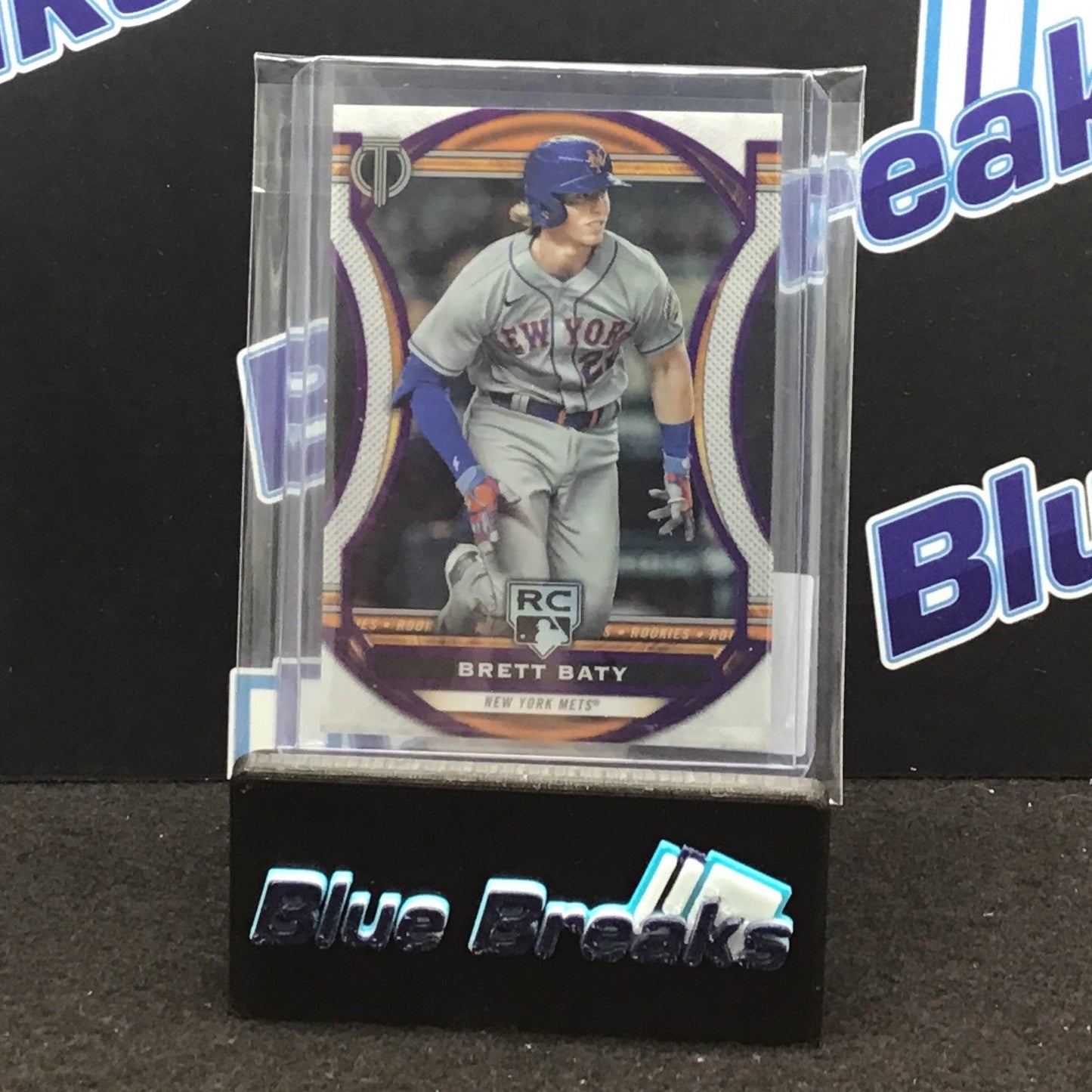 2023 Topps Tribute Purple Brett Batty 14/50 #94 Mets