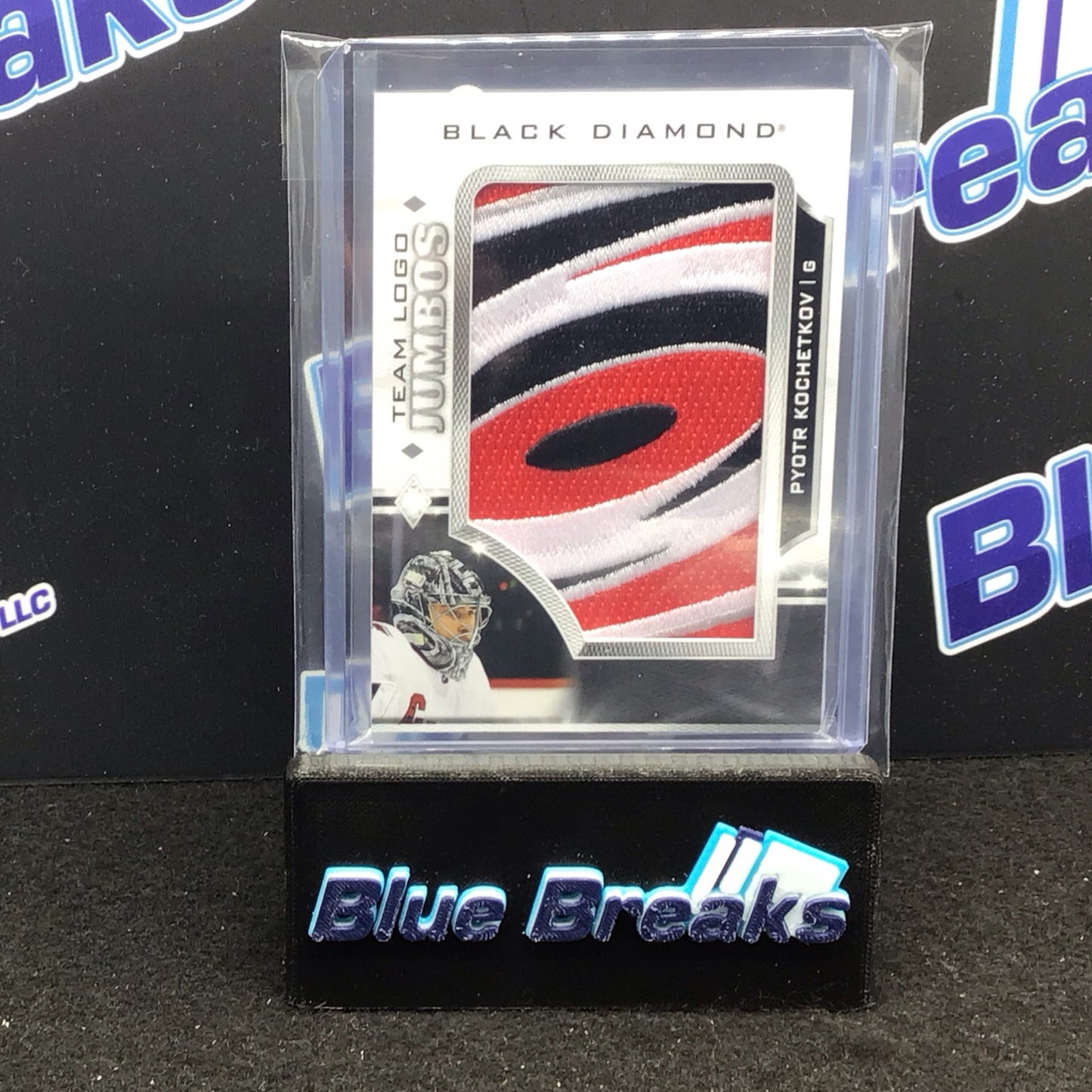 2023-24 Upper Deck Black Diamond Team Logo Jumbos Pyotr Kochetkov #TL-PK Hurricanes