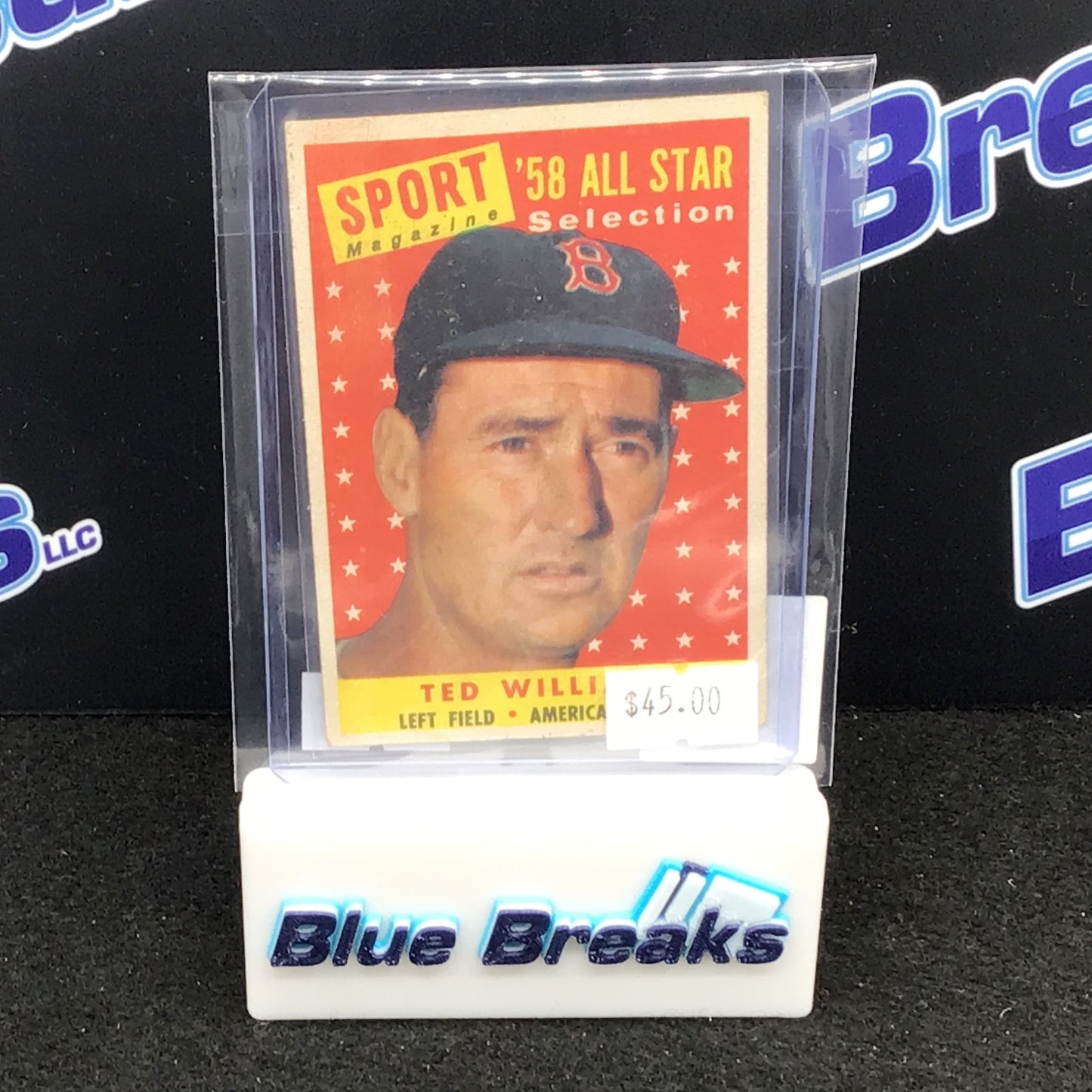 1958 Topps Sports Magazine All Star Selection Ted Williams #485 Red Sox