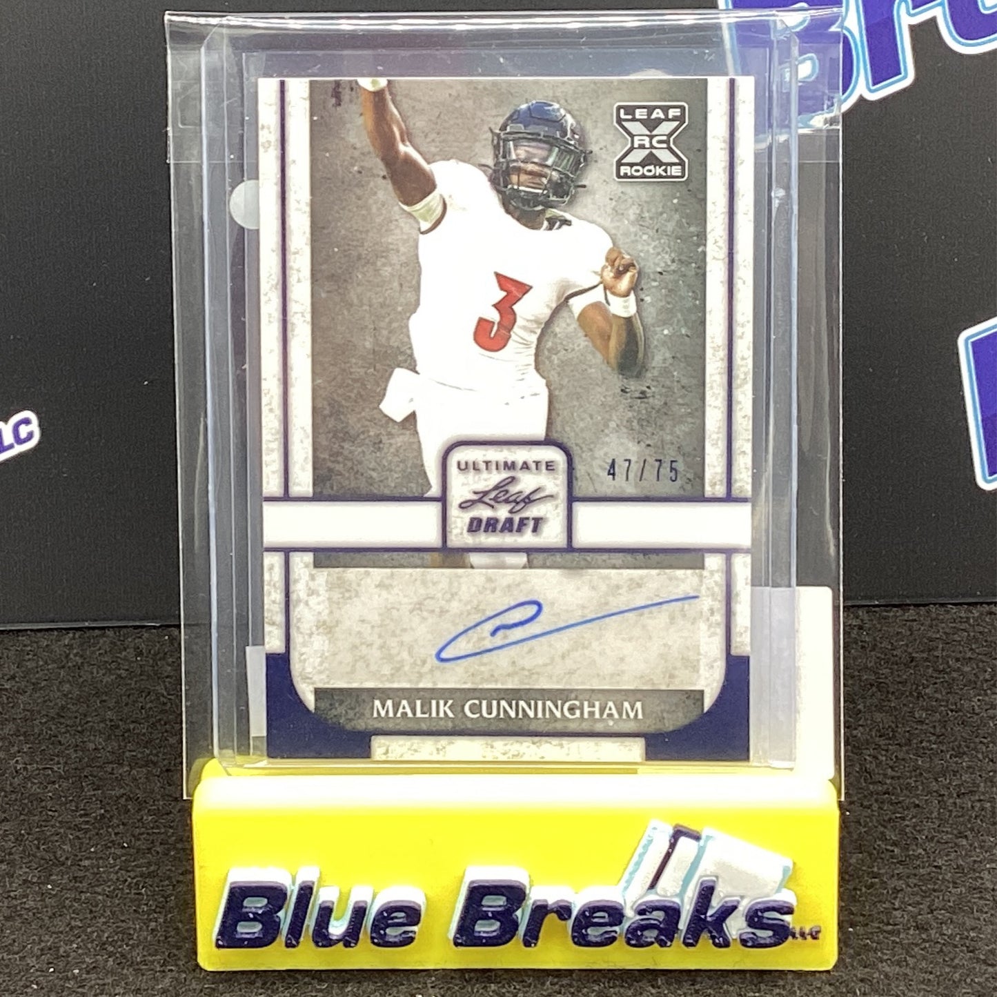 2022 Ultimate Leaf Draft Malik Cunningham auto 47/75 BA-MC1