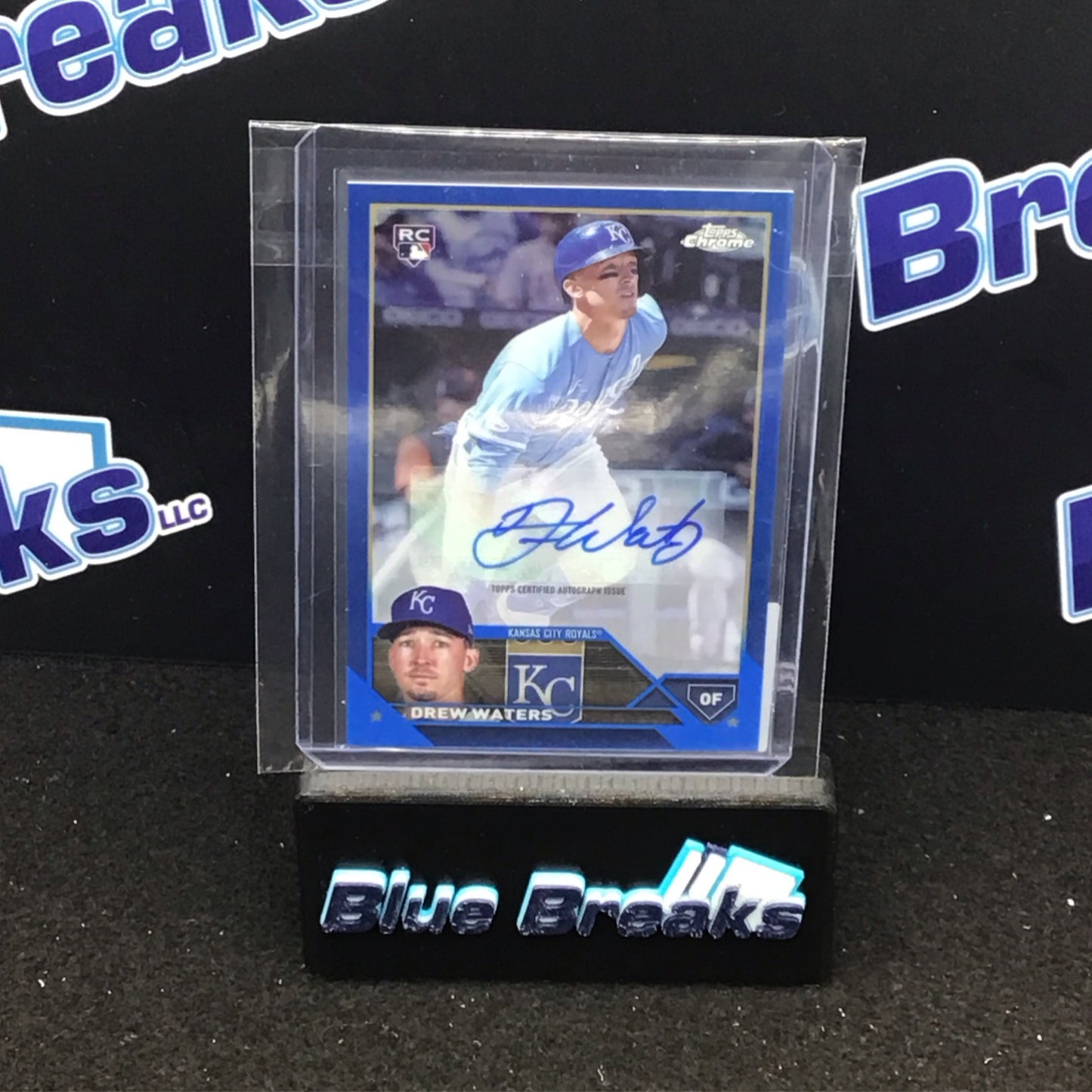 2023 Topps Chrome Blue Drew Waters auto 059/150 RC #AC-DW Royals