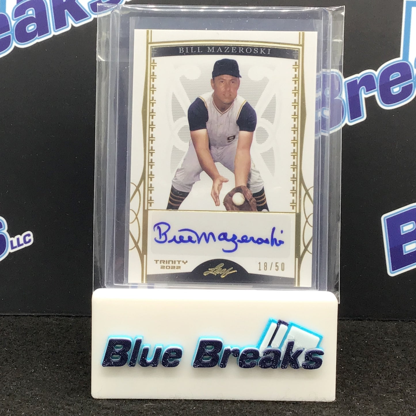 2022 Leaf - Trinity - Bill Mazeroski - 18/50 - Pittsburgh Pirates