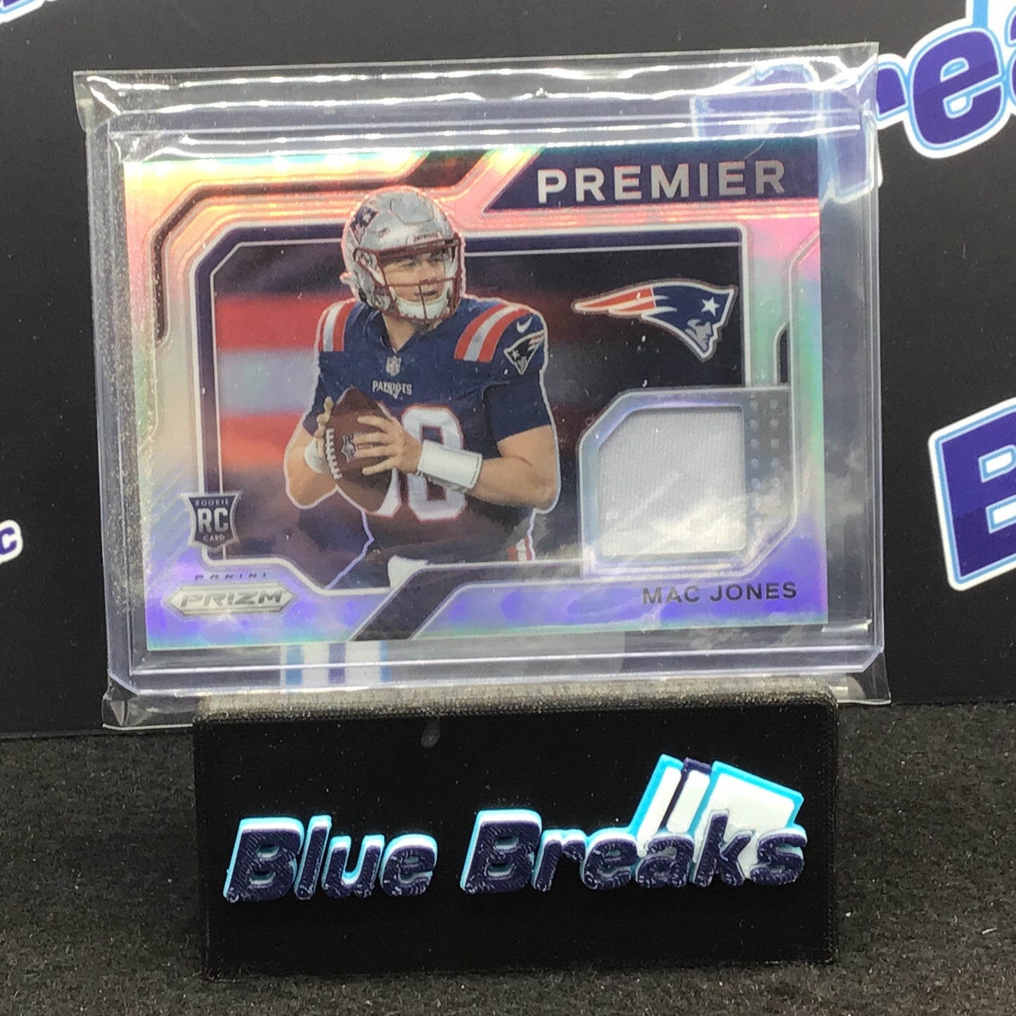 2021 Panini - Prizm - Mac Jones - Premier - Rookie Patch - PJ-6 - Premier - New England Patriots