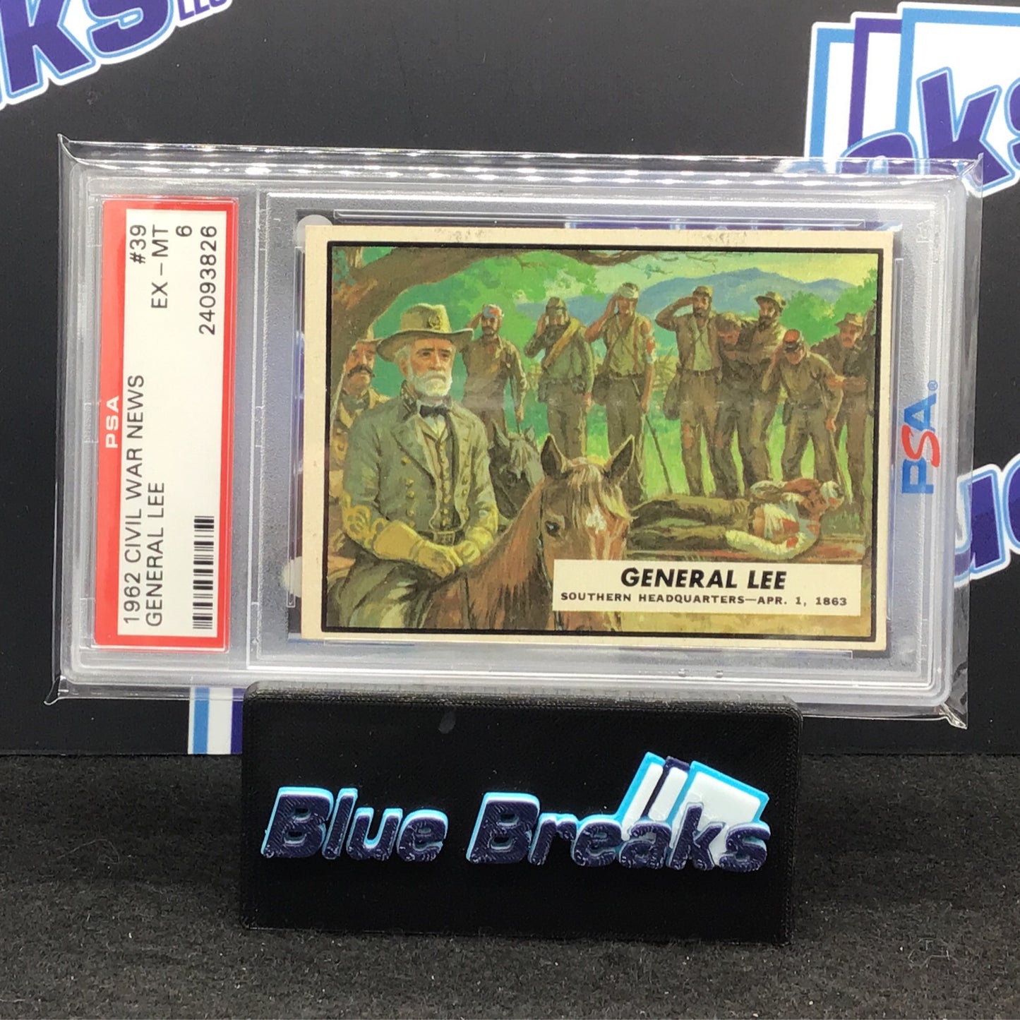 1962 Civil War News - General lee - #39 - PSA 6