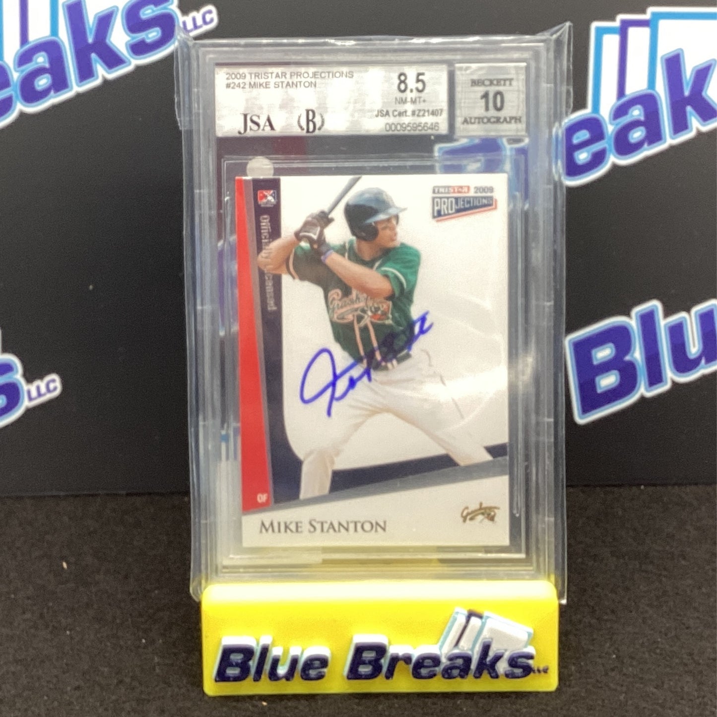 2009 Tristar Projections Mike "Giancarlo" Stanton Beckett 8.5 auto 10