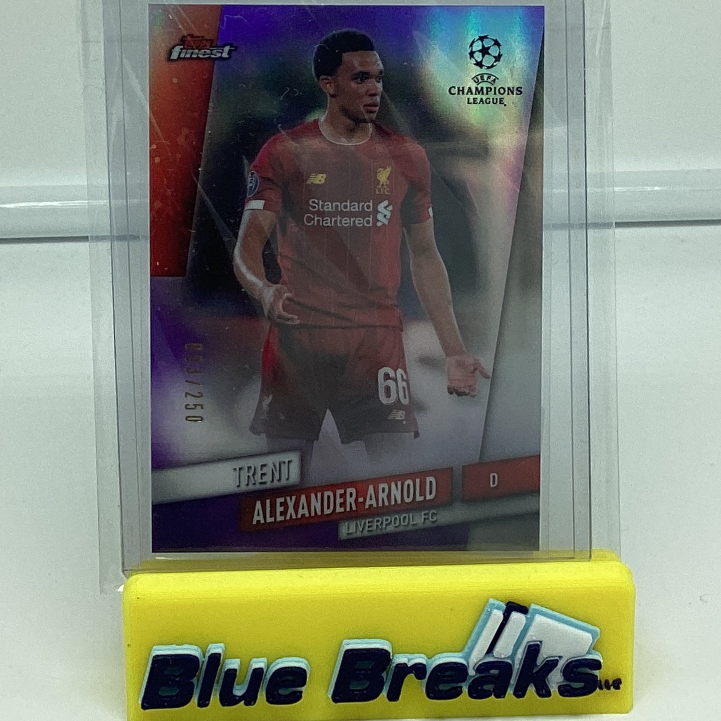 2020 Topps Finest Champions League Trent Alexander-Arnold 3/250 #63 Liverpool FC