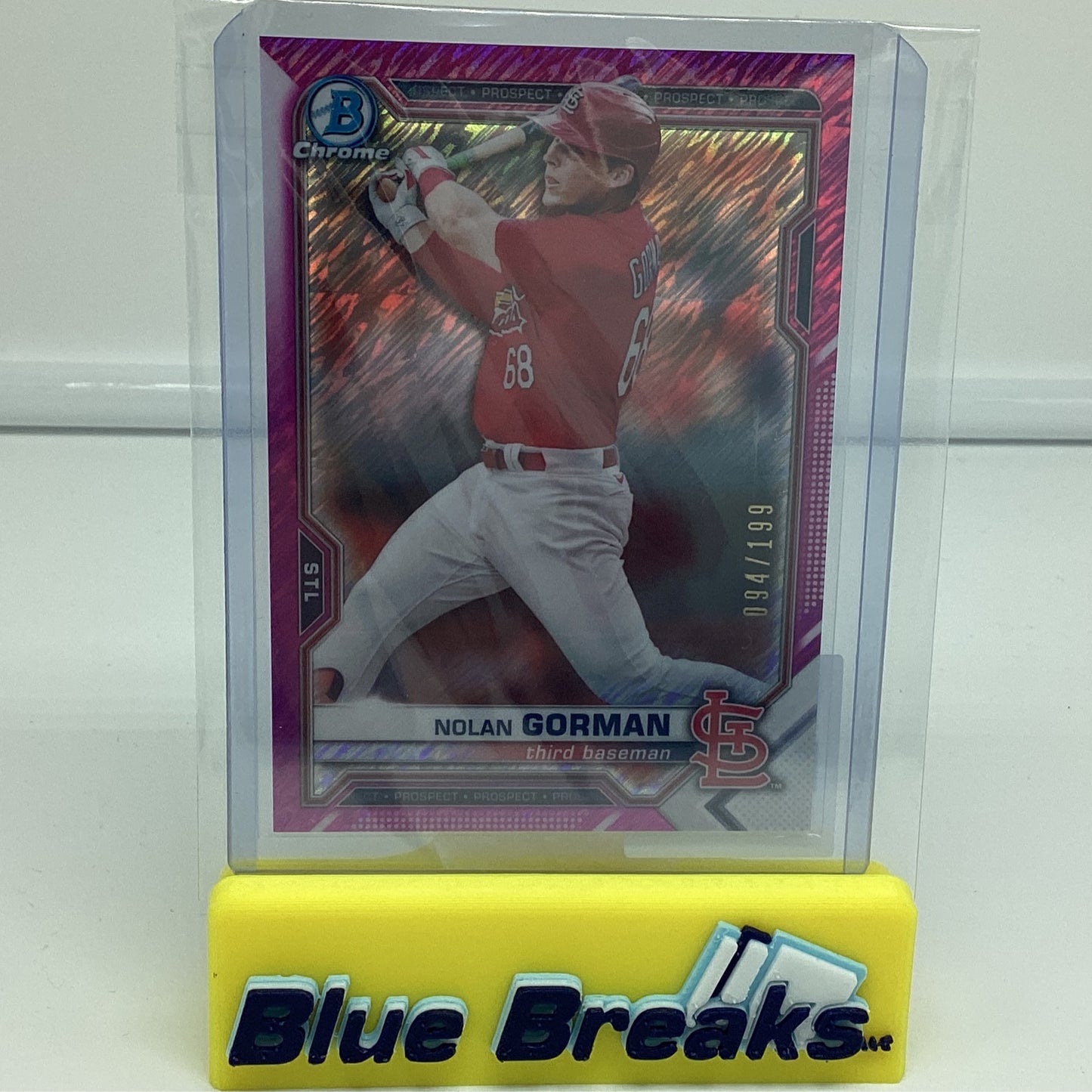 2021 Nbowman Chrome - Nolan Gorman 94/199