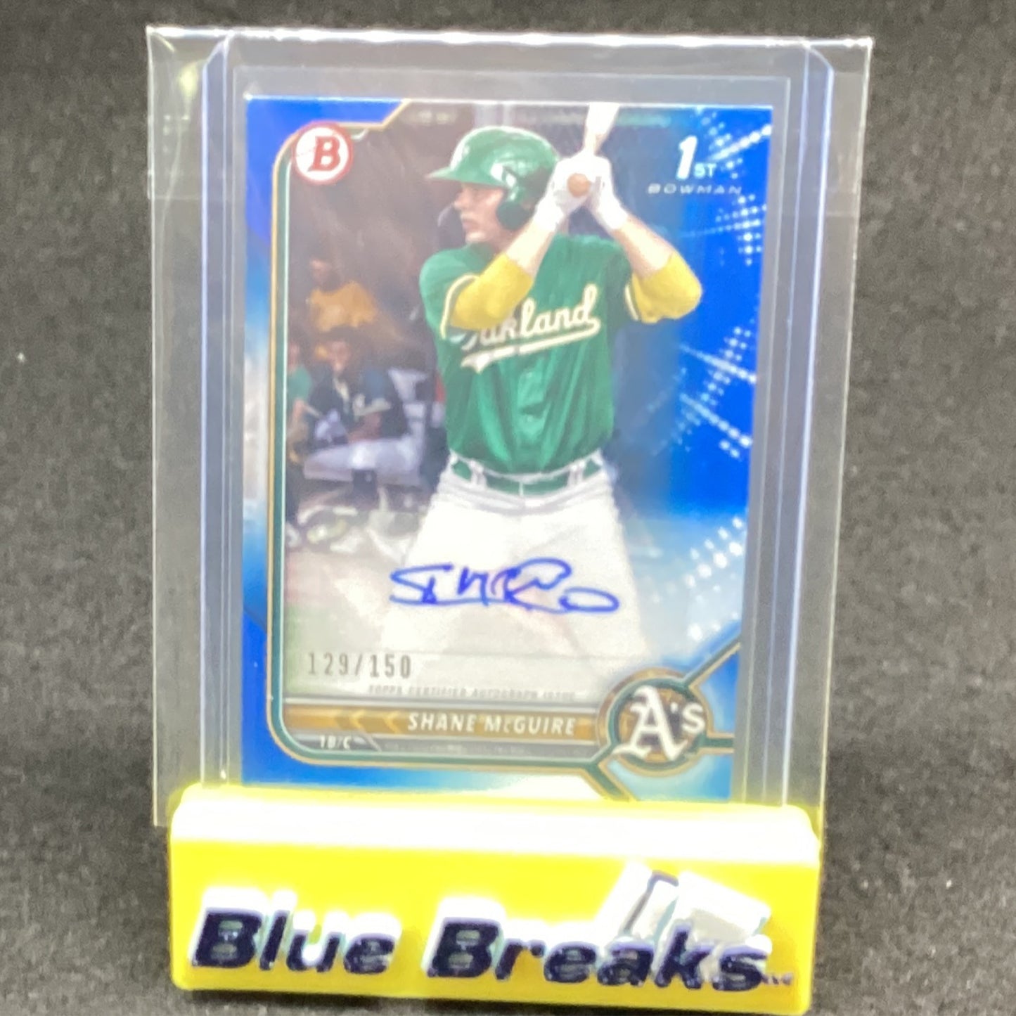 2022 Bowman 1st Blue Shane McGuire auto 129/150 PPA-SM