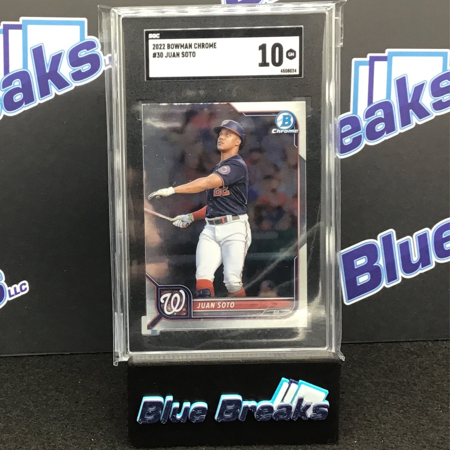 2022 Bowman Chrome - Juan Soto - Washington Nationals - #30 - SGC 10
