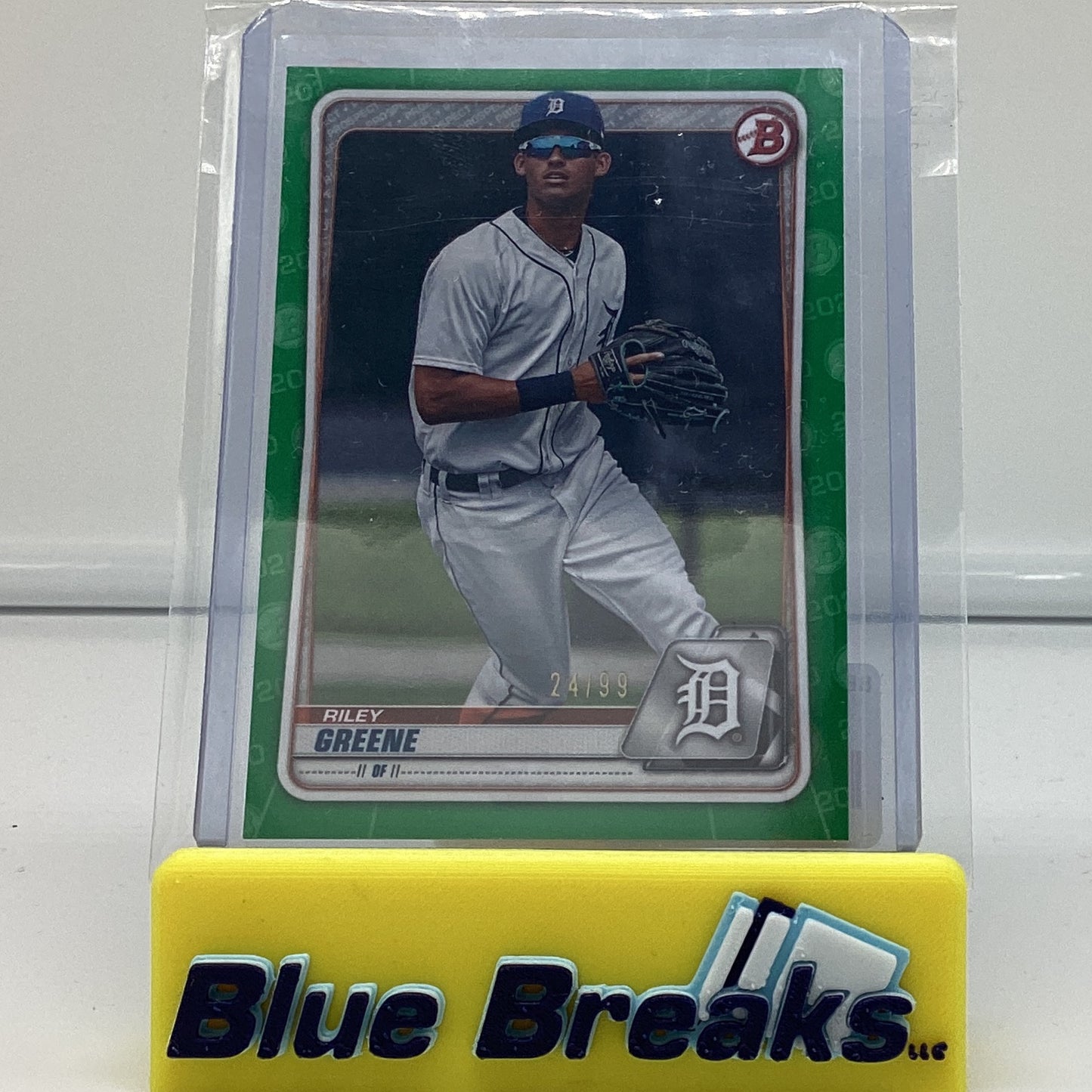 2020 Bowman green - Riley Greene 24/99 #BD-180 Tigers