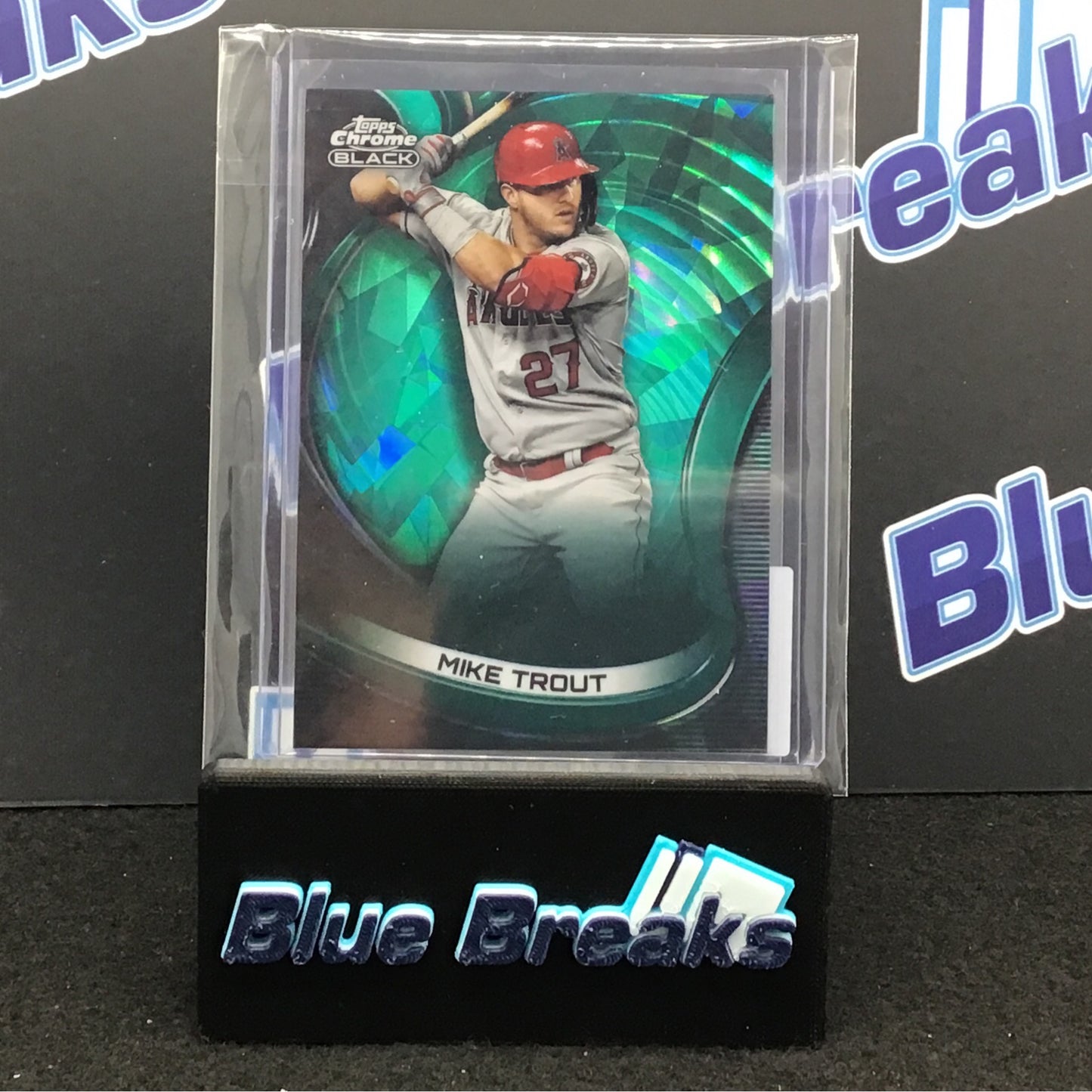 2022 Topps Chrome Black Mike Trout 70/99 #4 Angels