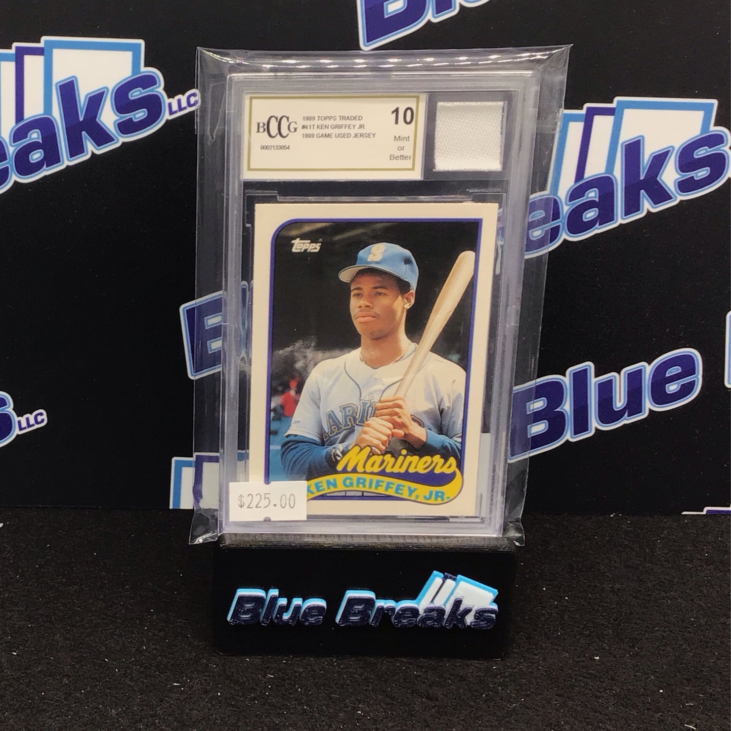 1989 Topps Traded Ken Griffey Jr Game Used Jersey #41T BCCG 10 Mariners