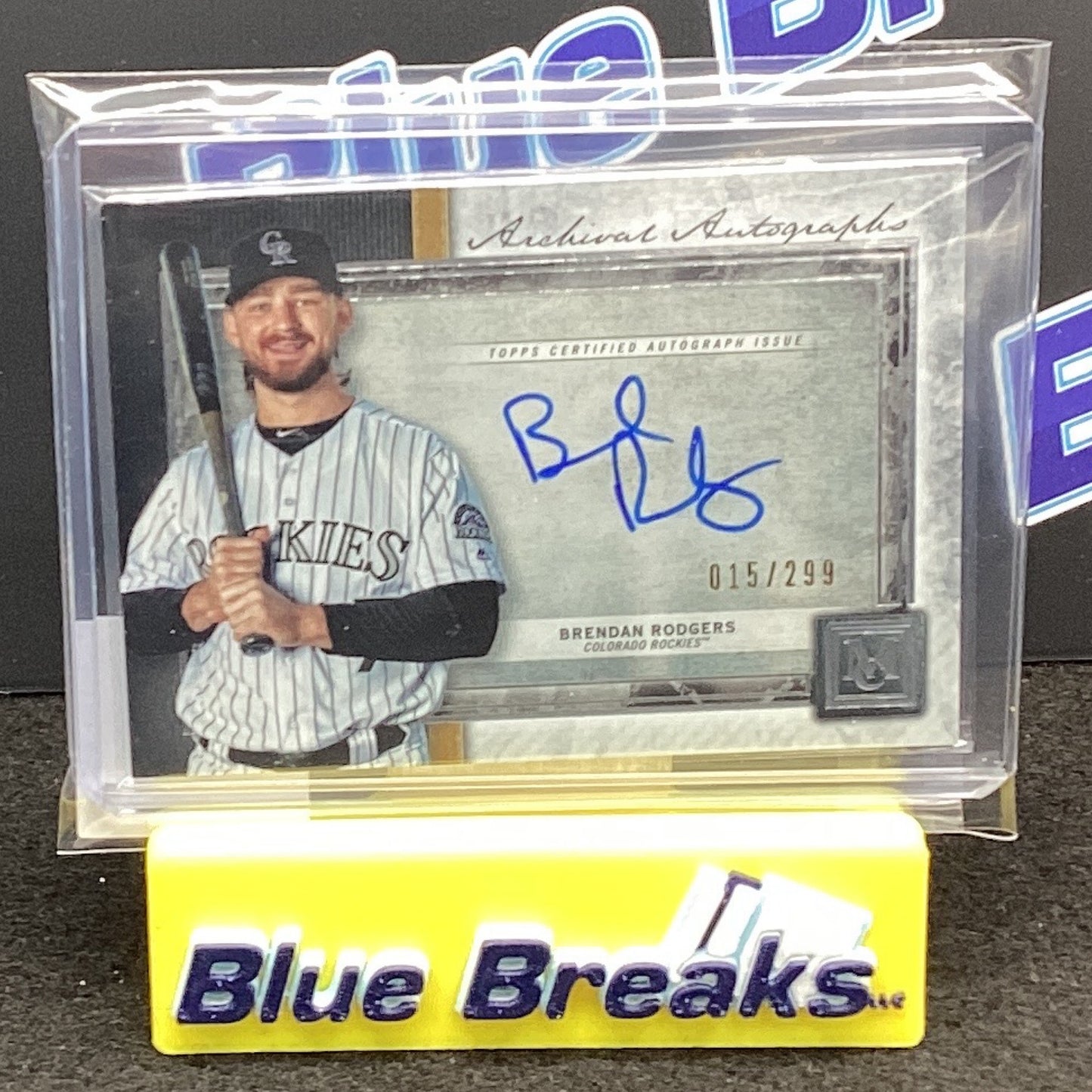 2020 Topps Museum Collection Archival Autograph Brendan Rodgers 015/299 AA-BRO