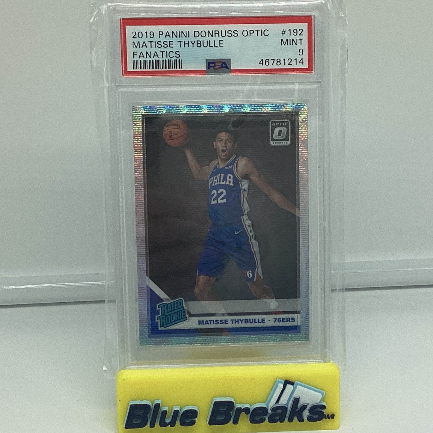 2019 Donruss Optic Fanatics Matisse Thybulle Mint 9 76ers