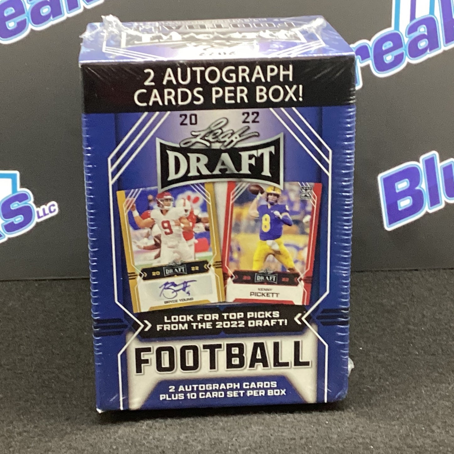 2022 Leaf Draft Football Blaster Box - Blue