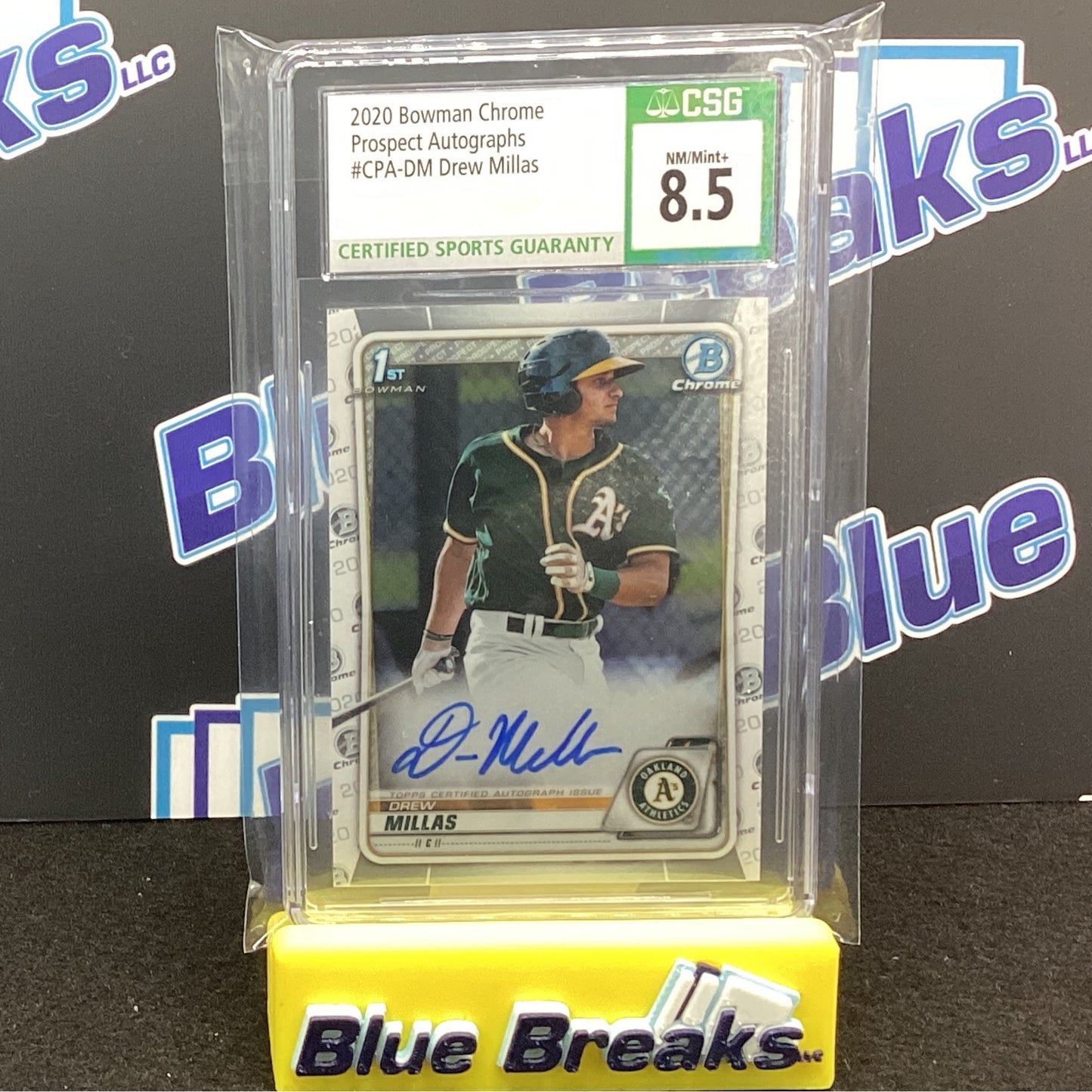 2020 Bowman Chrome - Drew Millas CSG 8.5