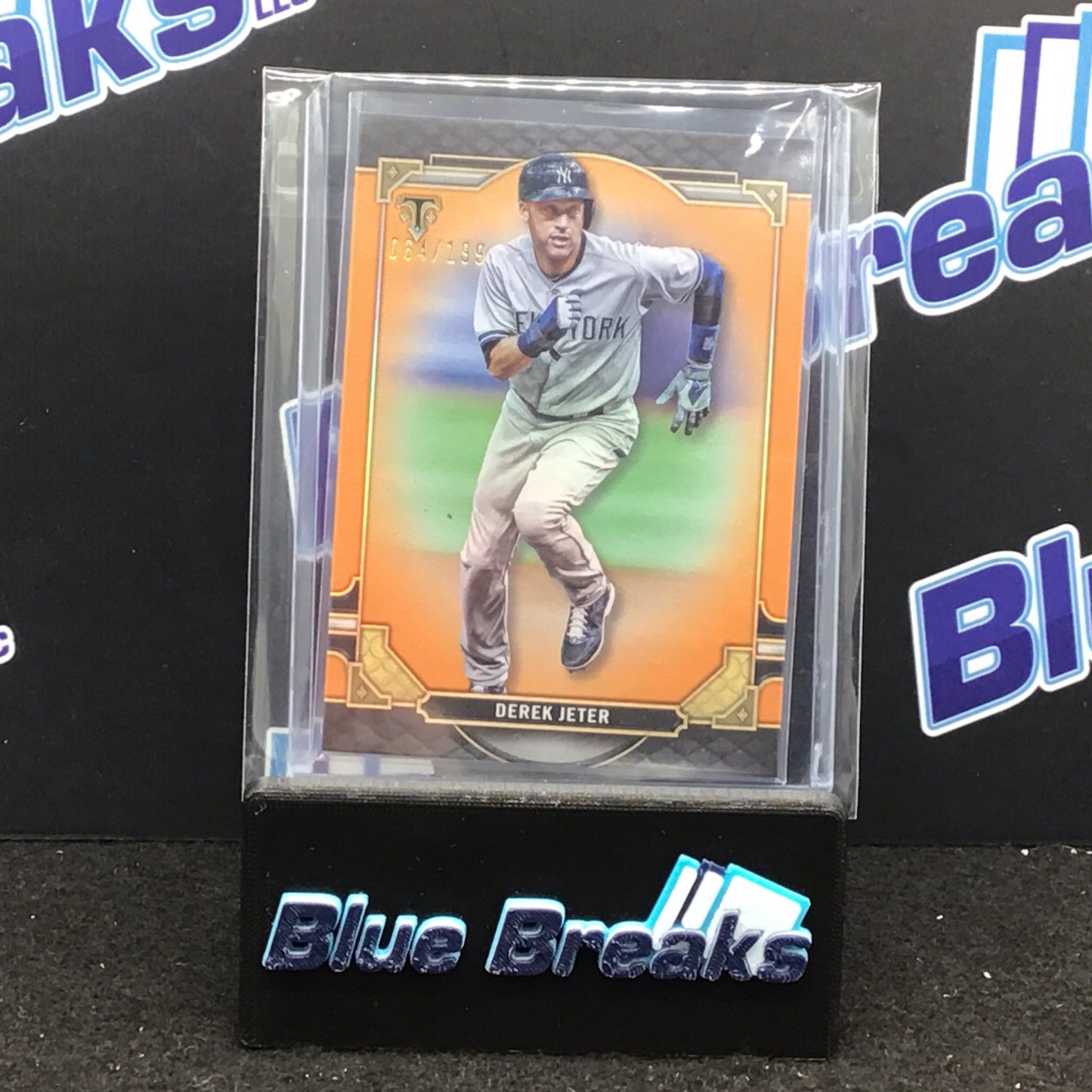 2022 Topps Triple Threads Orange Derek Jeter 064/199 #99 Yankees