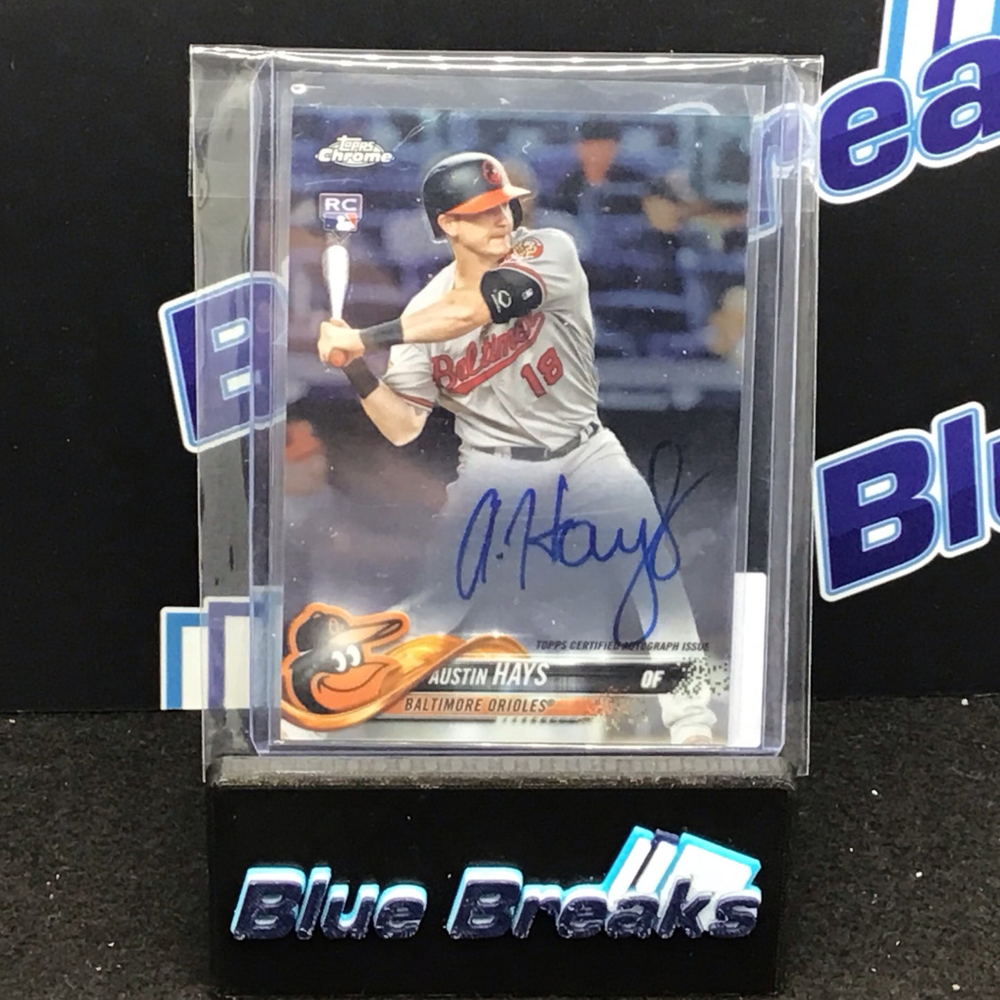 2018 Topps Chrome Austin Hays auto RC #RA-AH Orioles