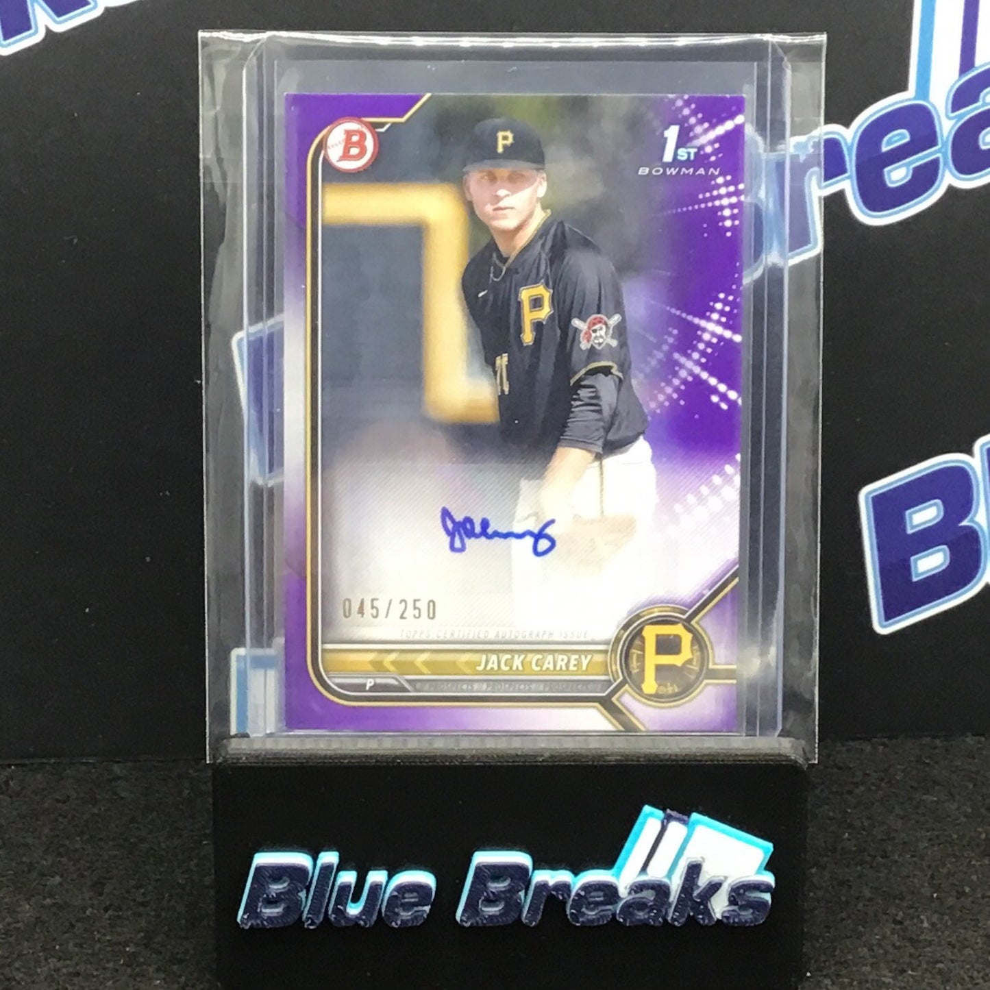 2022 Topps Bowman - Jack Carey - #PPA-JC Purple - 45/250