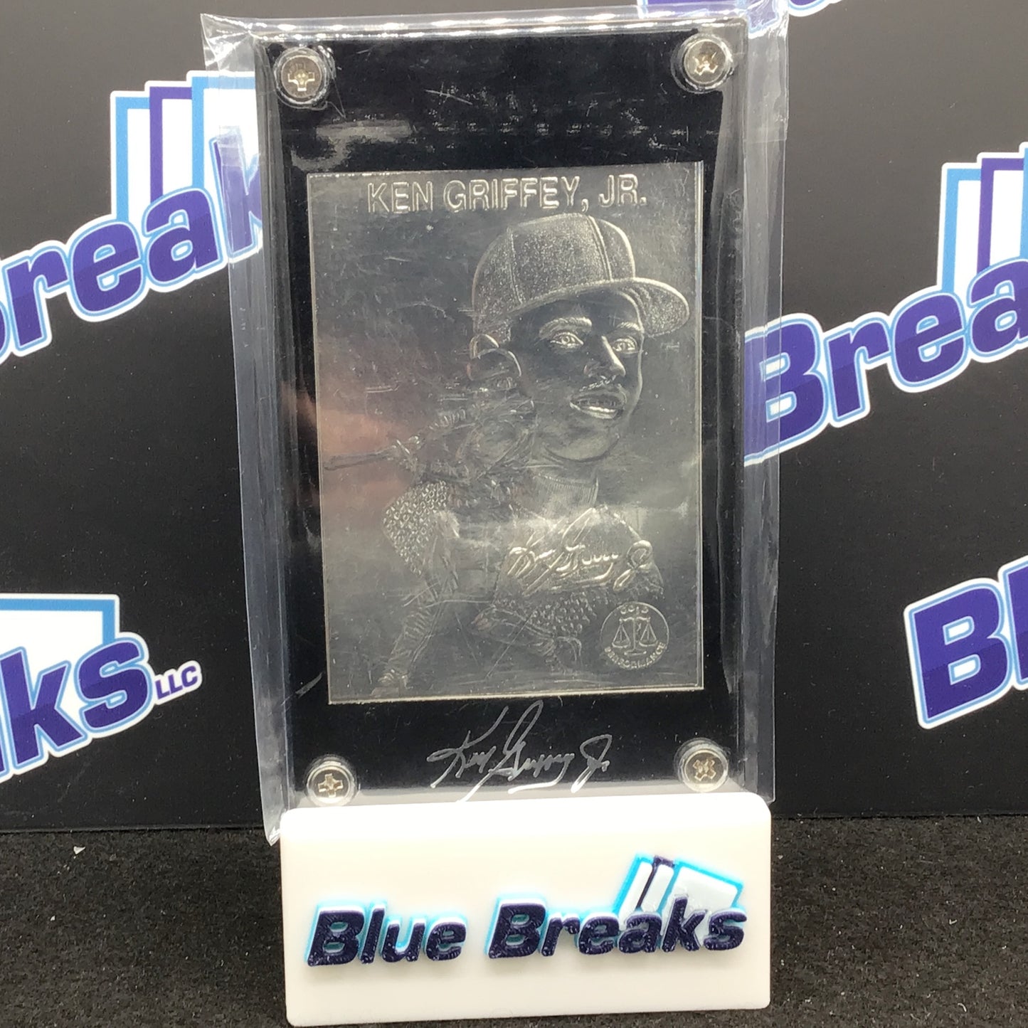 Ken Griffey Jr - Limited Edition Silver - Gold Performance in Black Frame