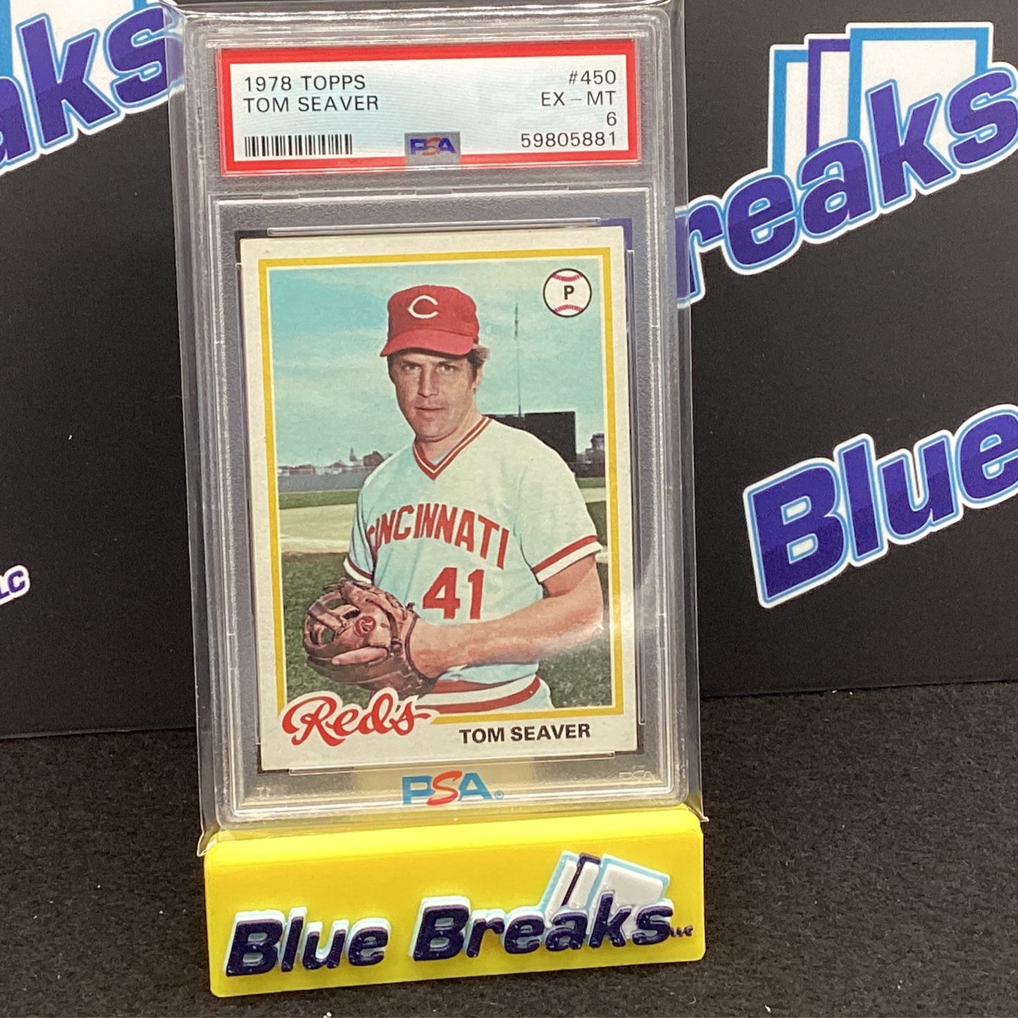 1978 Topps - Tom Seaver - Cincinnati Reds - #450 - PSA 6