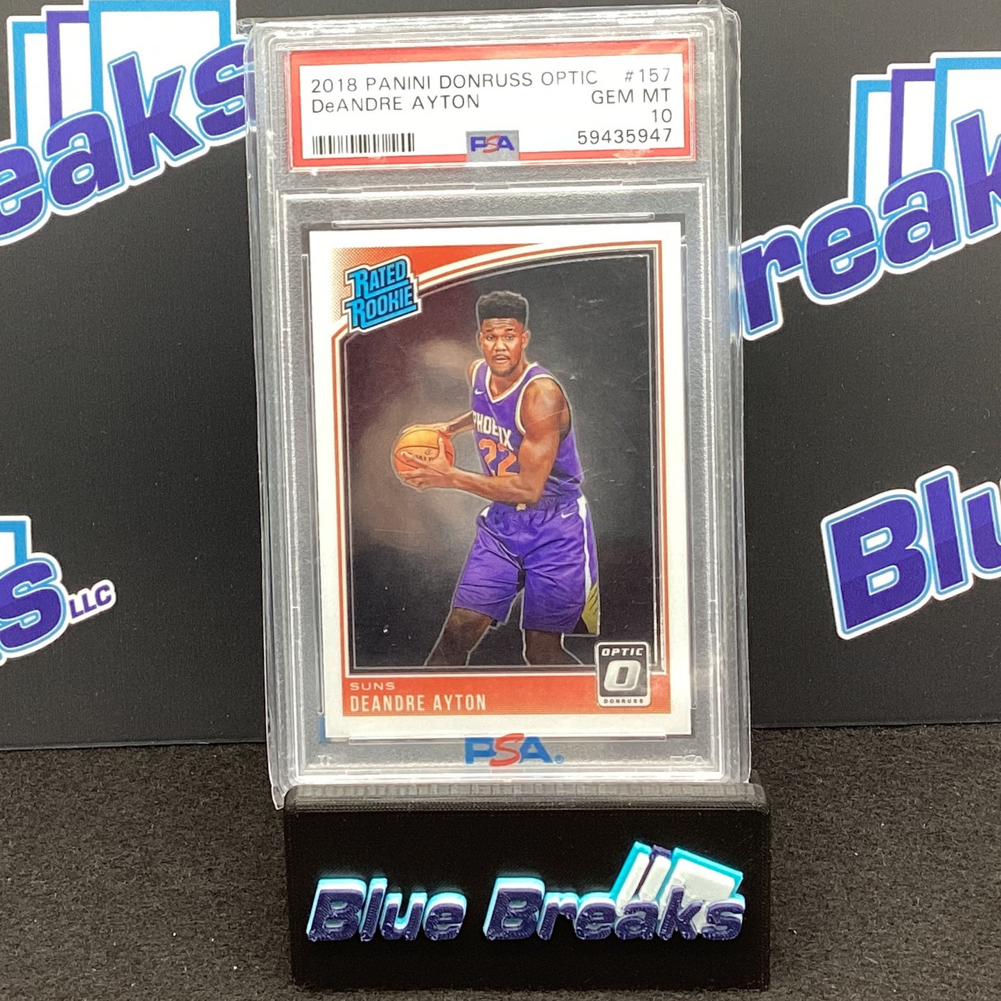 2018 Panini Donruss Optic DeAndre Ayton PSA 10 RC #157 Suns