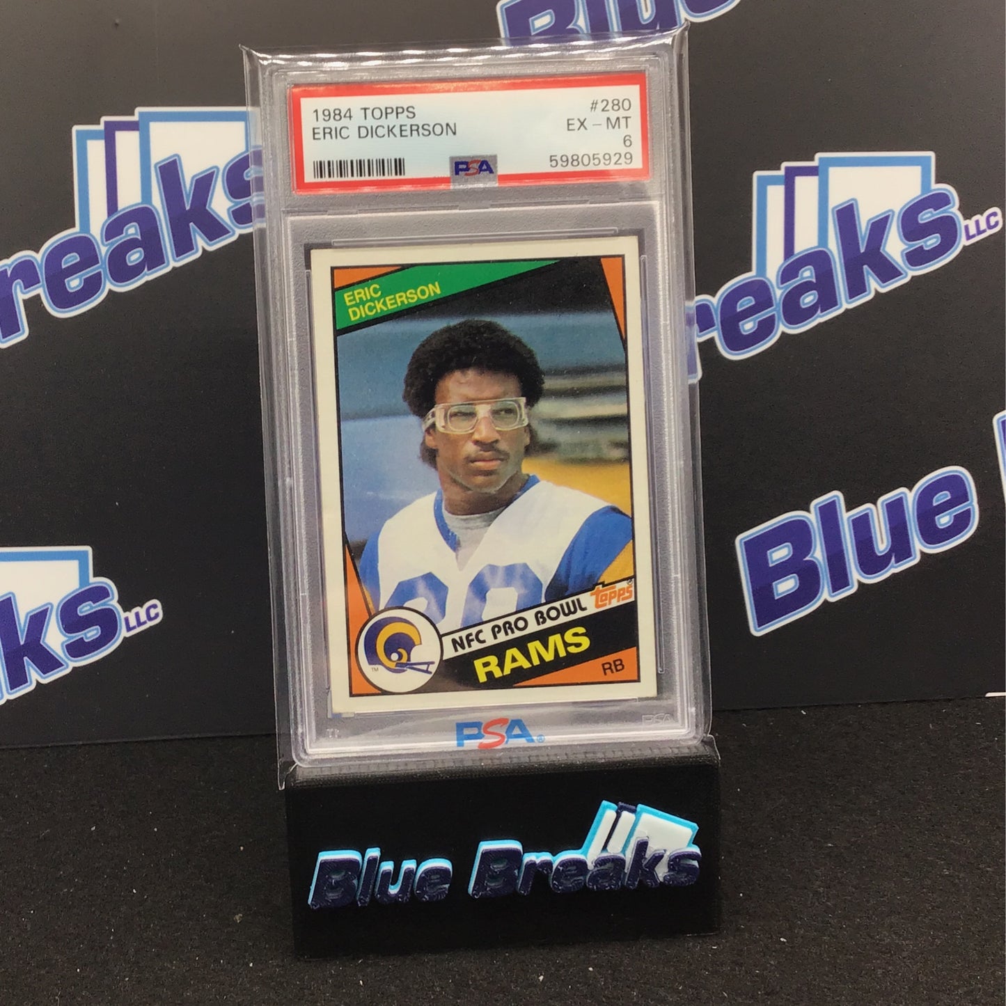 1984 Topps - Eric Dickerson - NFC Pro Bowl Rams - PSA 6