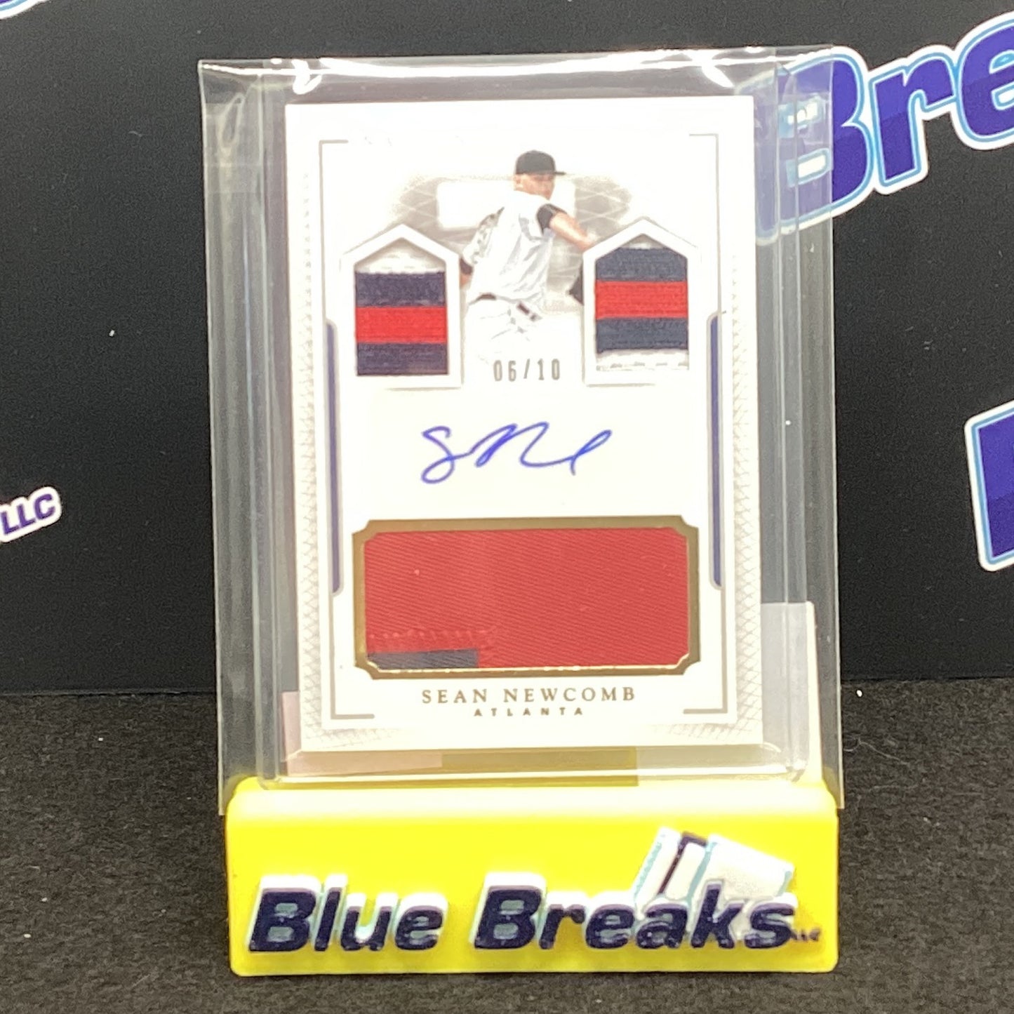 2016 Panini National Treasures Sean Newcomb auto 06/10