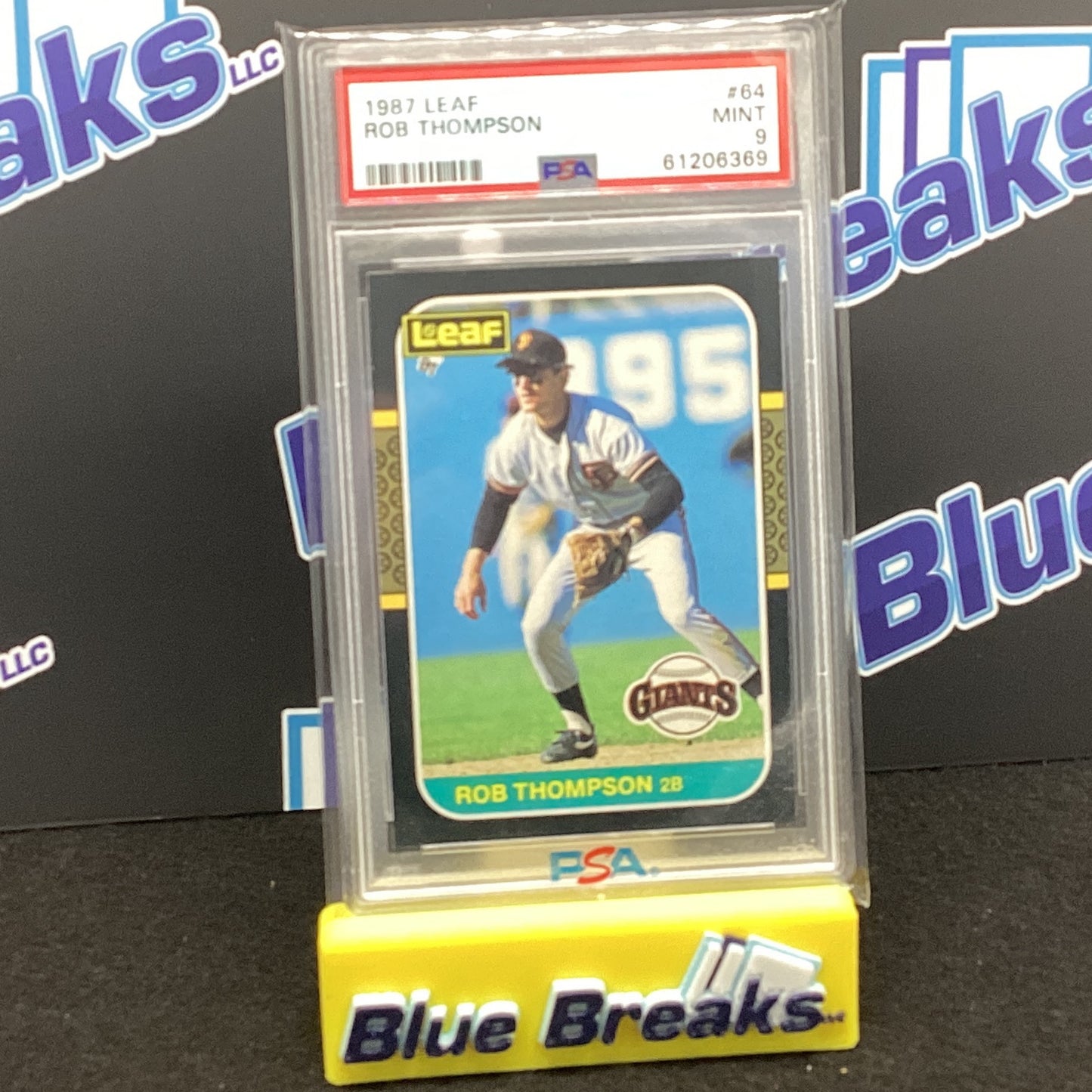 1987 Leaf - Rob Thompson #64 PSA 9