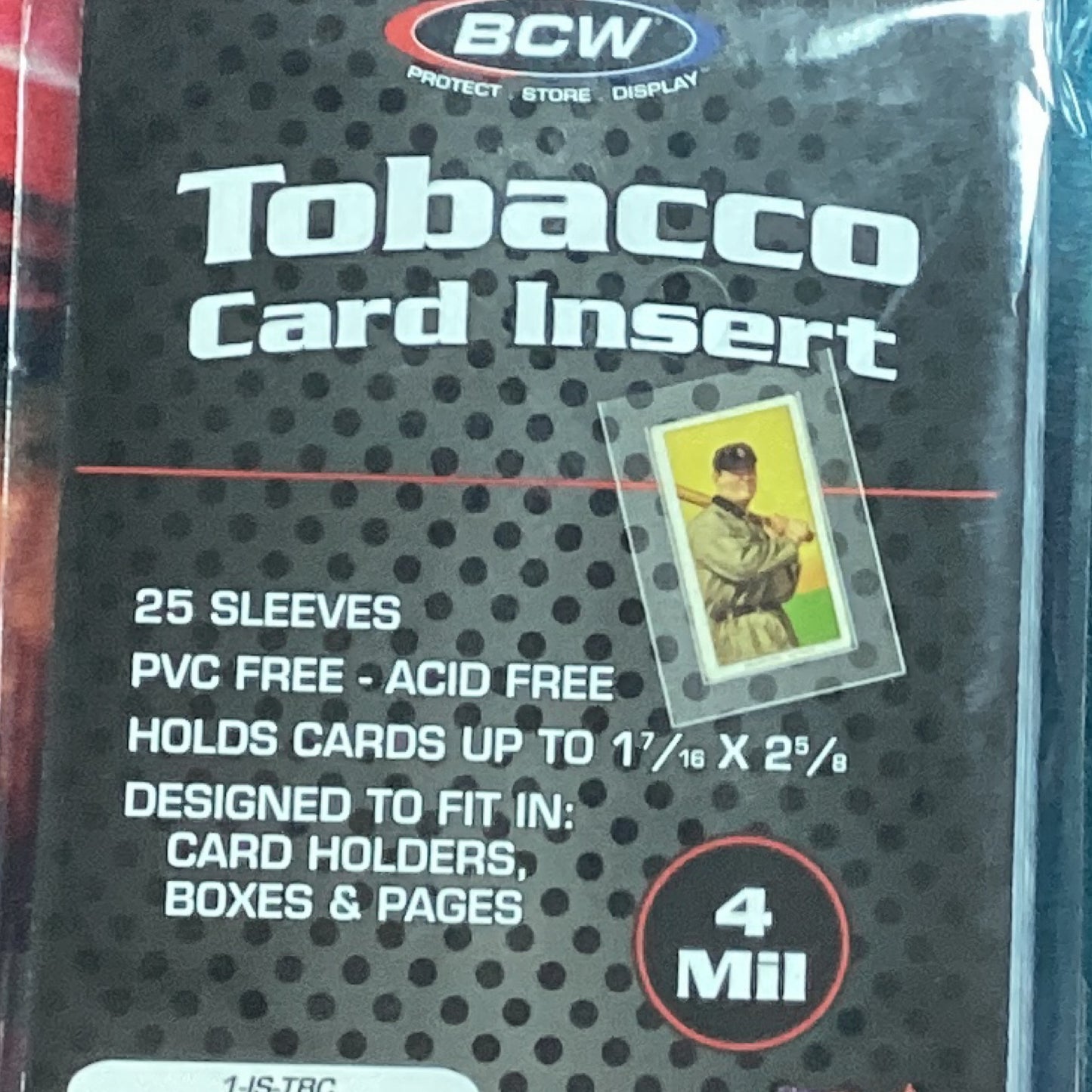 BCW Tobacco Card Insert