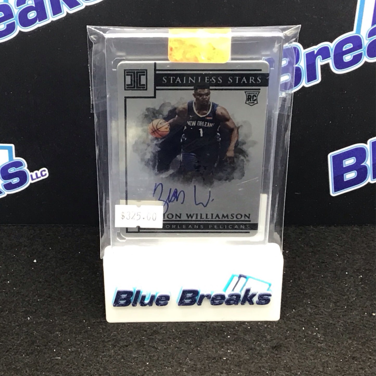 2019-20 Panini Impeccable Stainless Stars Zion Williamson auto RC 27/49 #ST-ZWL Pelicans