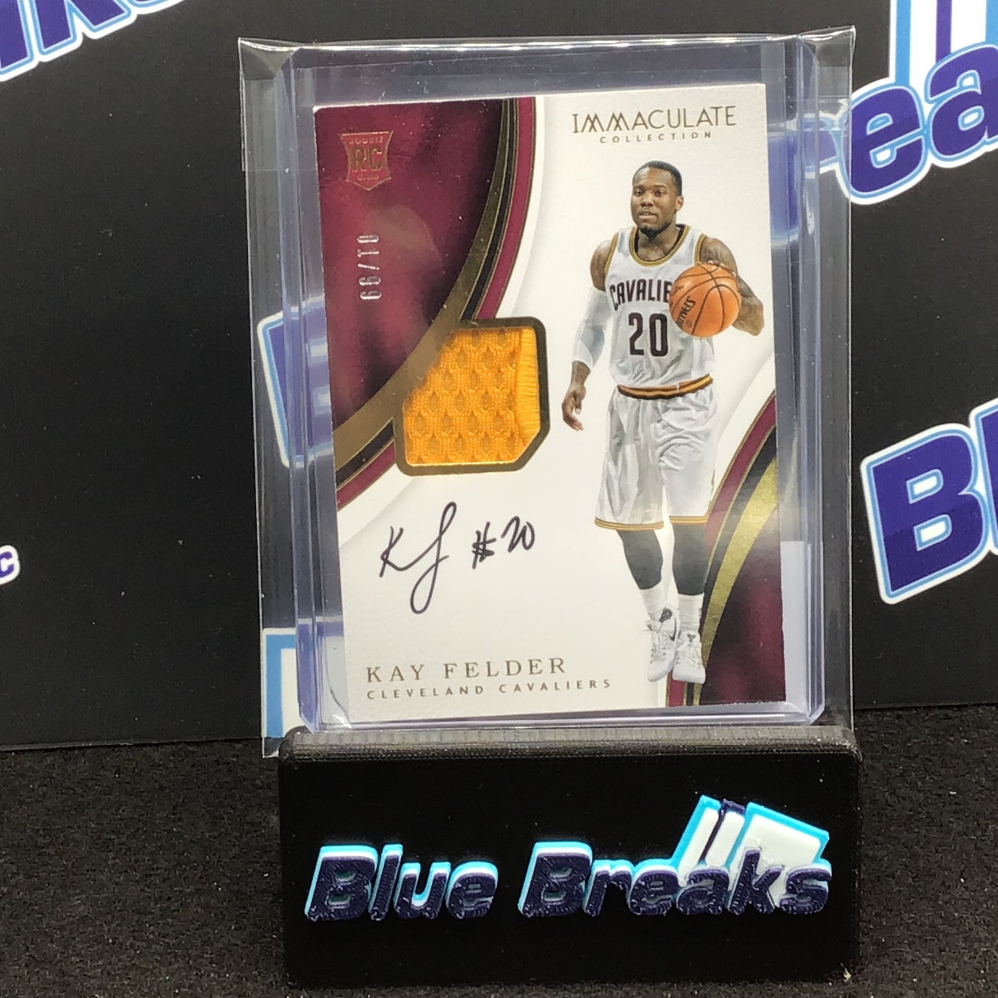 2016-17 Panini Immaculate Kay Felder relic auto 01/99 RC #104 Cavaliers