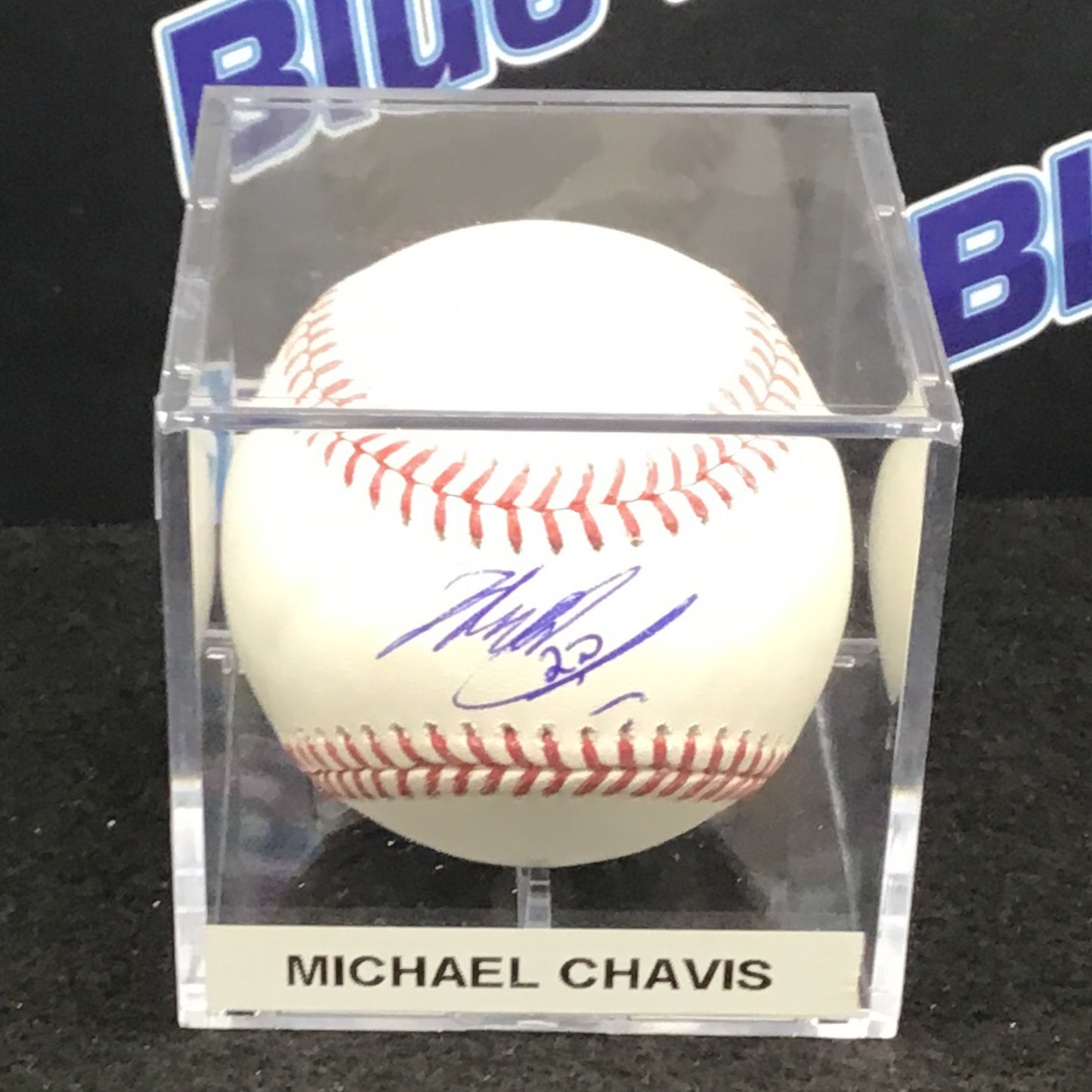 Michael Chavis autographed baseball