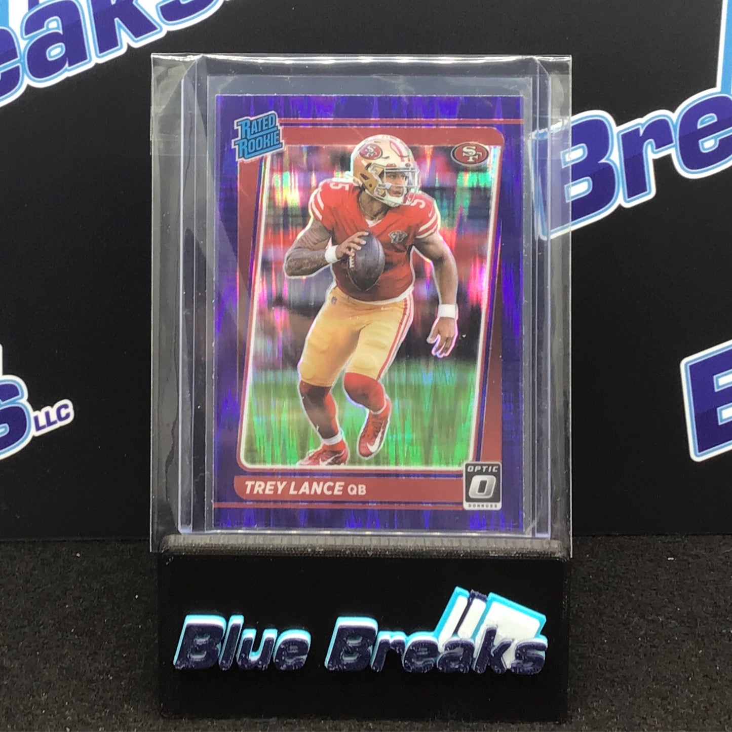 2021 Panini - Donruss Optic - Purple Shimmer - Trey Lance - San Francisco 49ers - 203