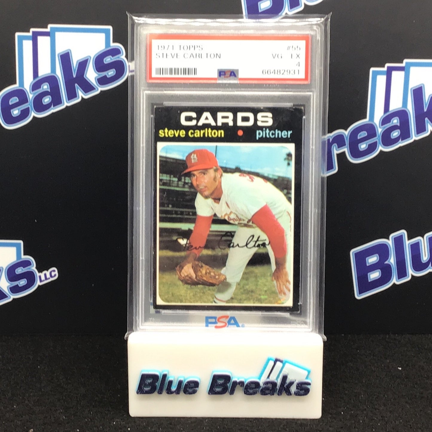 1971 Topps Steve Carilton #55 PSA 4 Cardinals