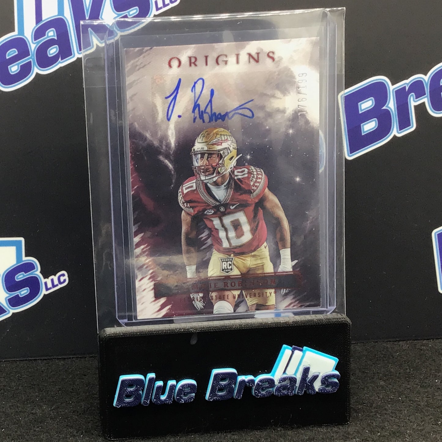 2023 Panini - Chronicles - Jammie Robinson - Rookie Autographs - Origins - FSU - 176/199